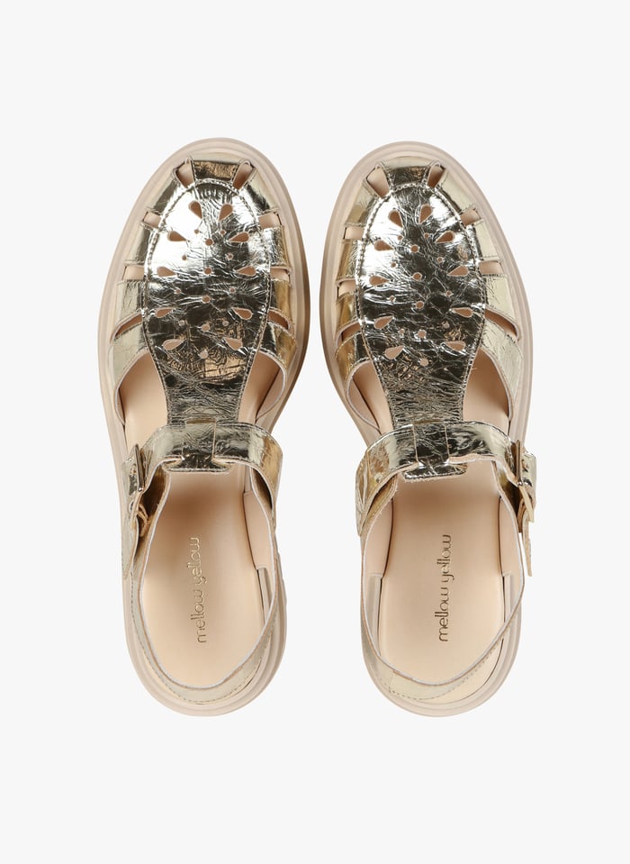 Sandales plates mellow yellow on sale