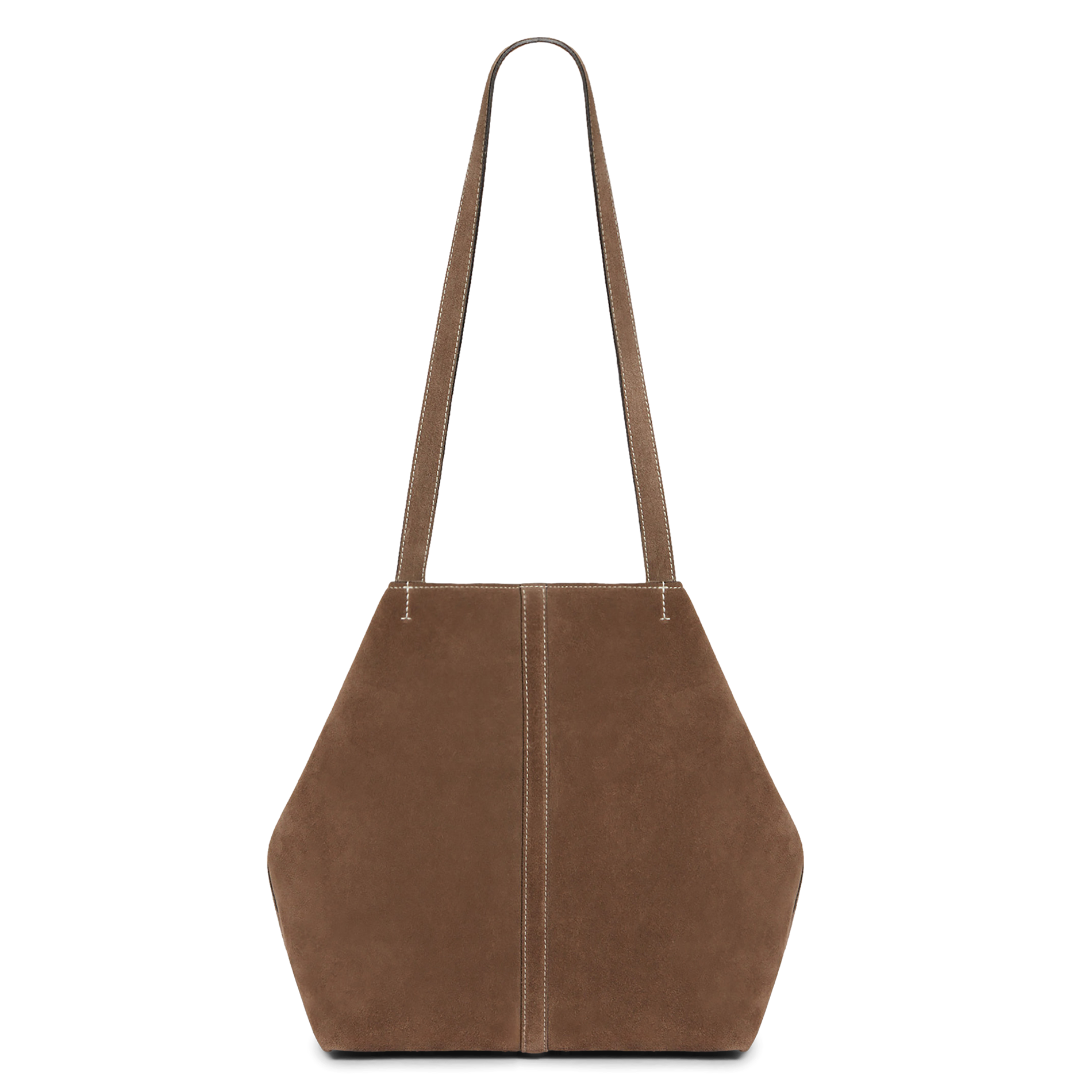 Suede tote bag VANESSA BRUNO Grey