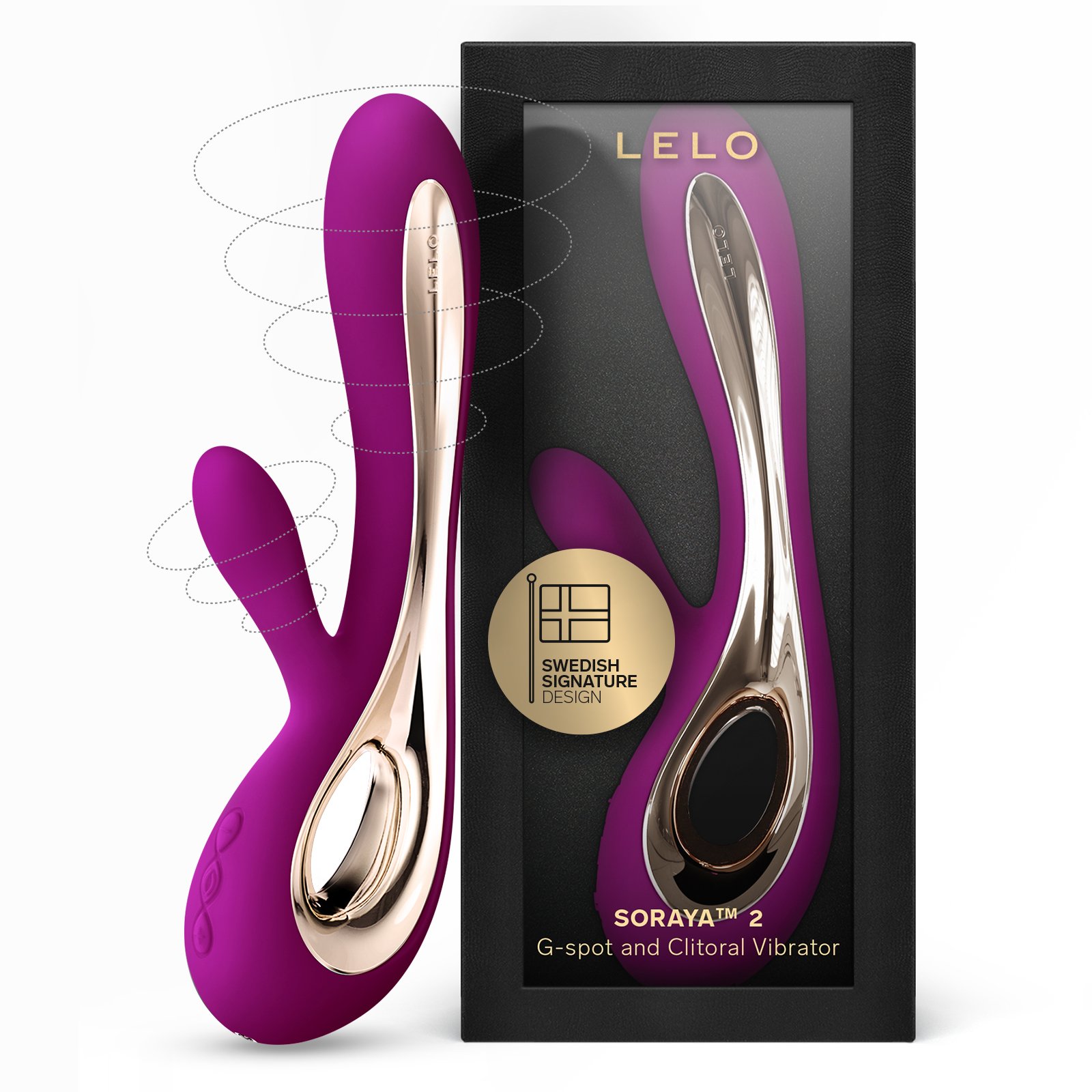 Clitoral stimulator and G-spot rabbit vibrator LELO Violet
