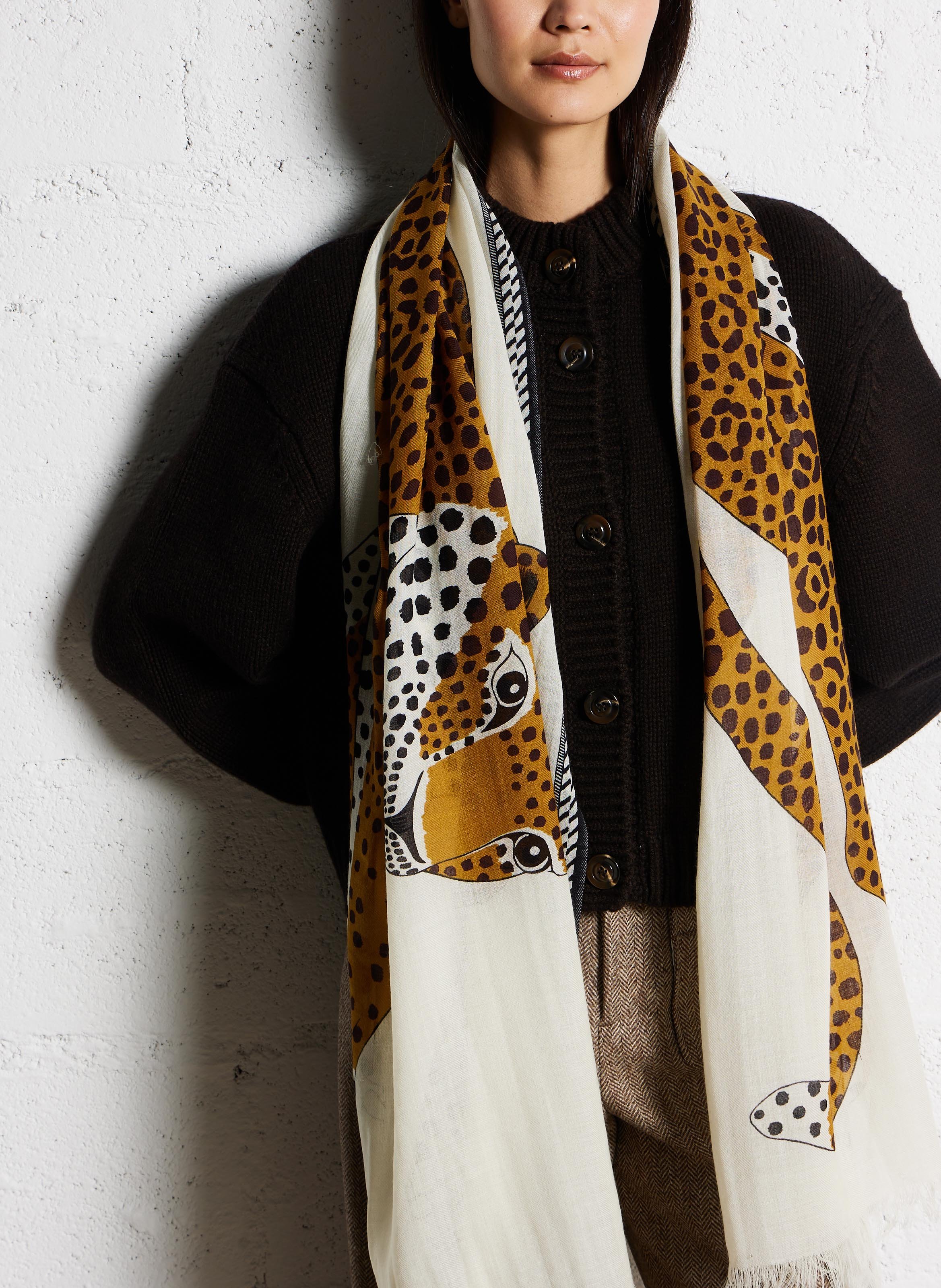 Bear Pull Foulard Moschino Square Foulard Silk Scarf Bear Toy Fruits