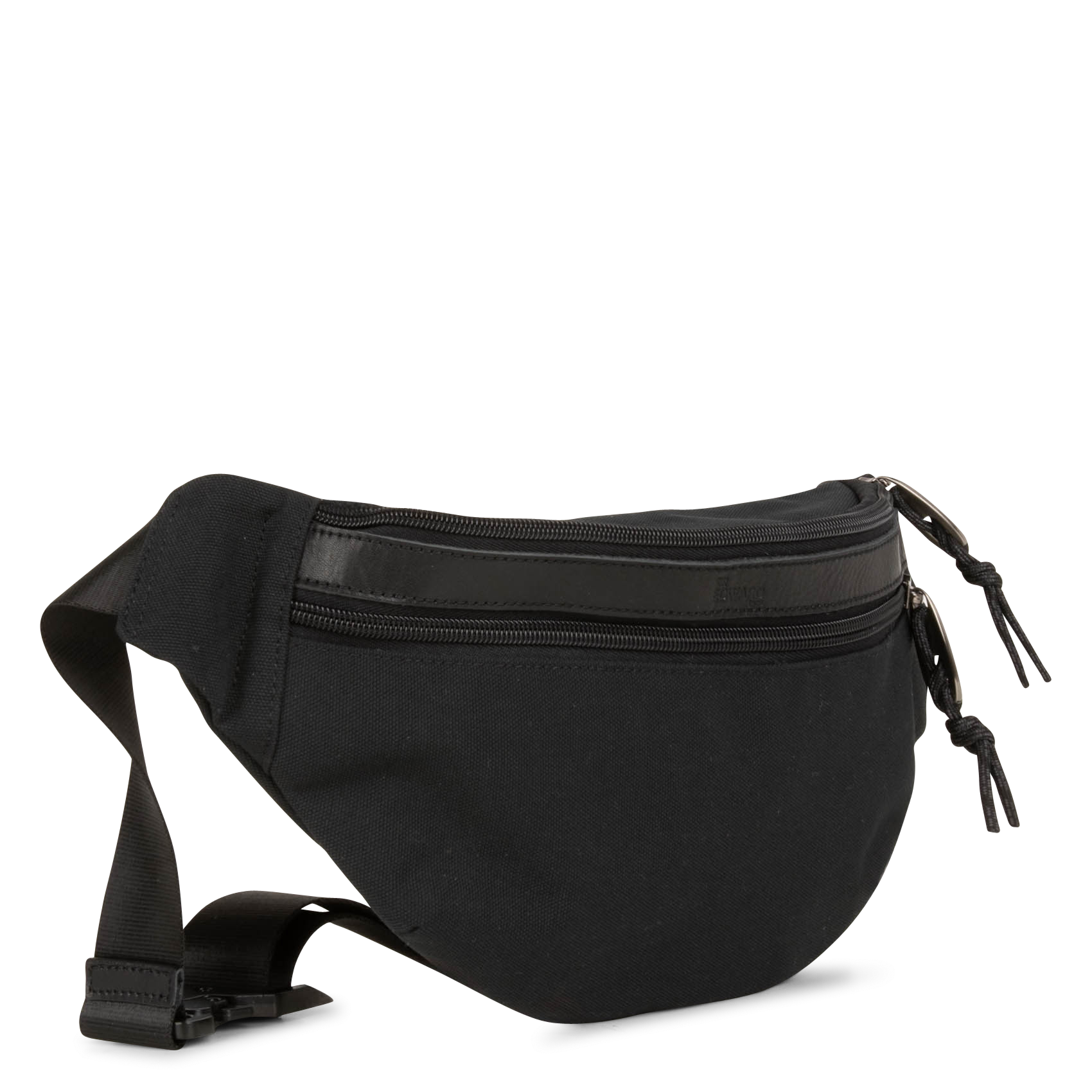 Two-tone leather blend bum bag SIR EDWARD Black