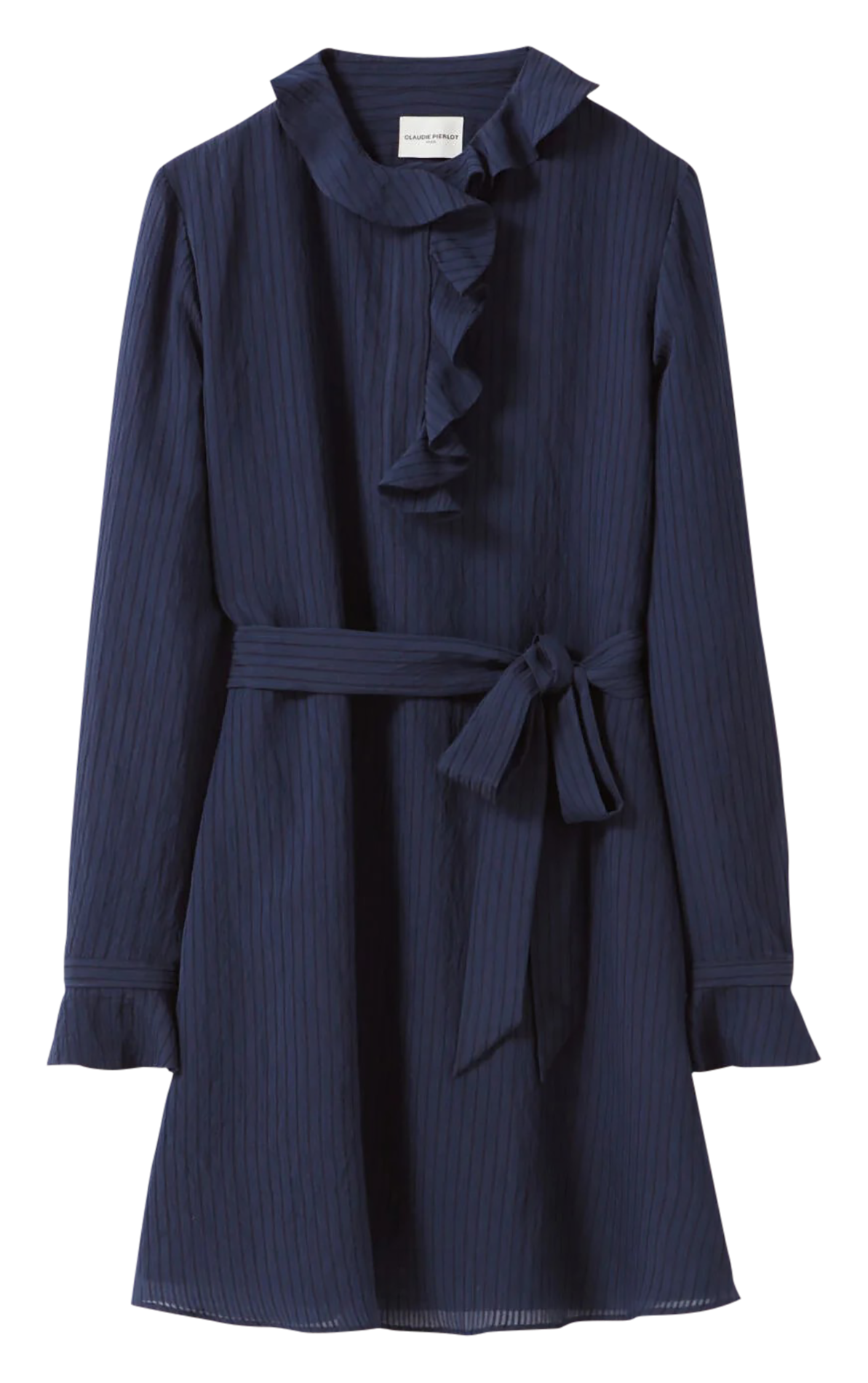 Short dress with stripes CLAUDIE PIERLOT Blue