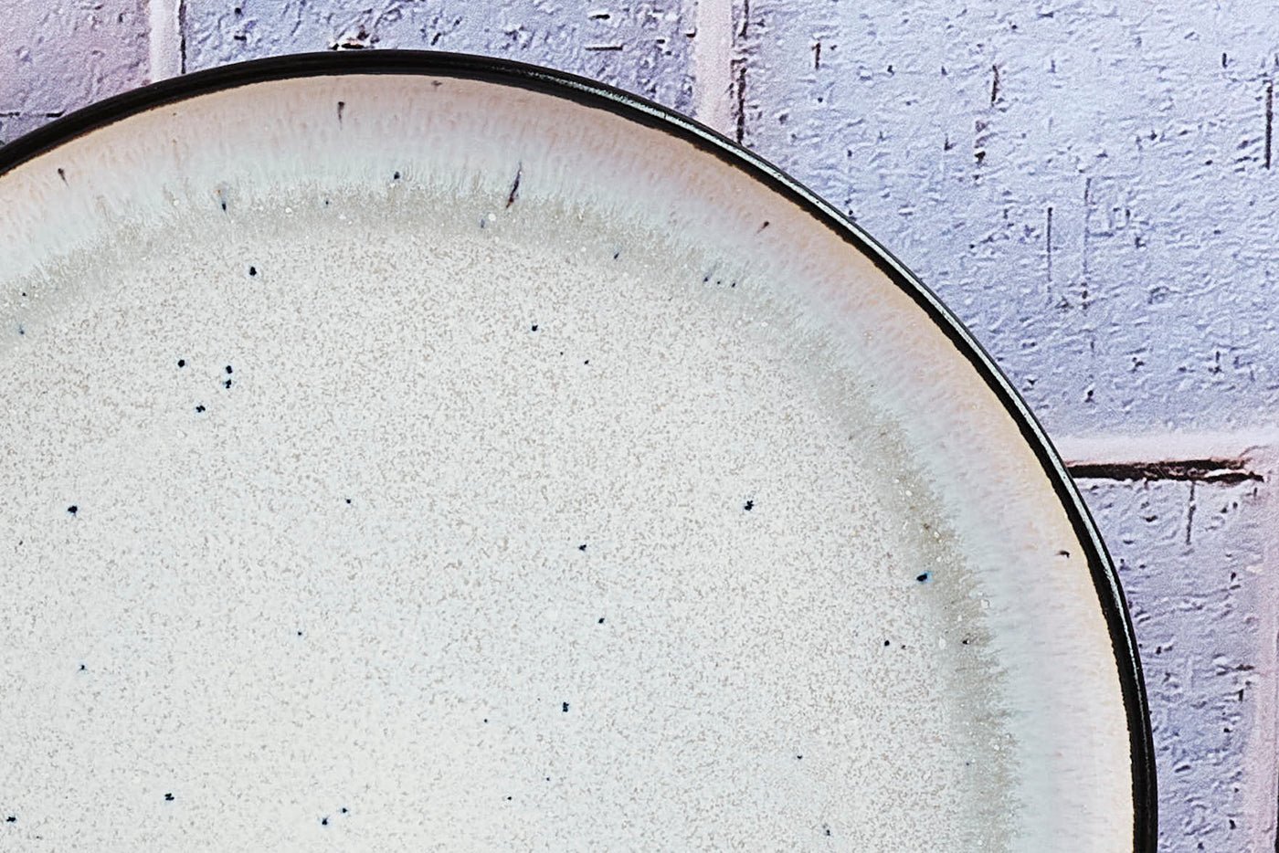 Iris ivory white ø21.5cm plate - 6 pieces BJORN White