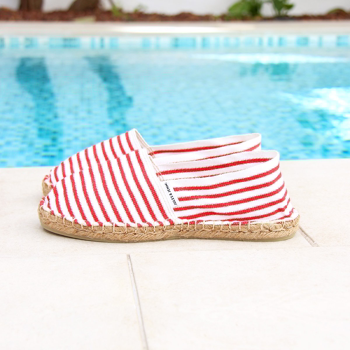 Cotton canvas espadrilles JULES & JENN Red
