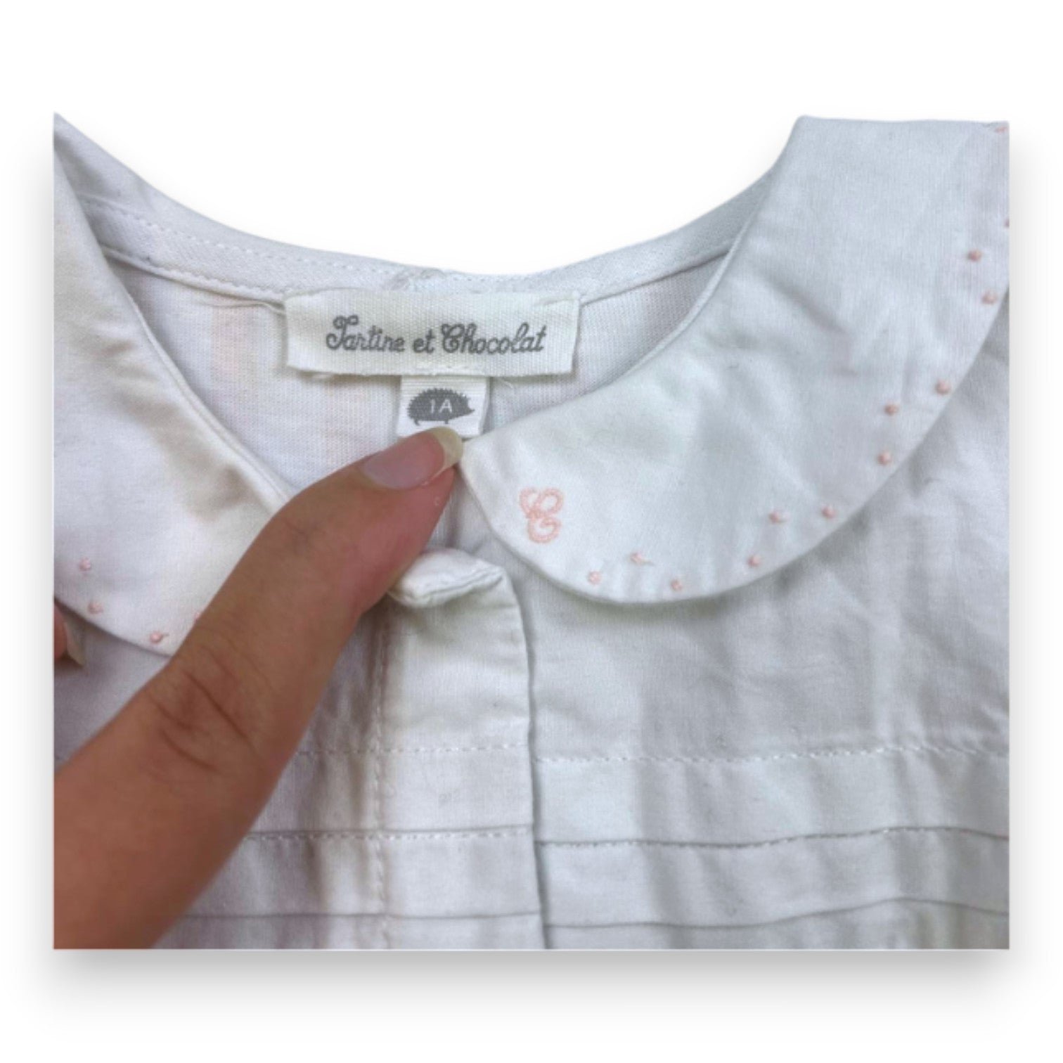 Pink Baby Romper - 12 months TARTINE ET CHOCOLAT - seconde-main Pink