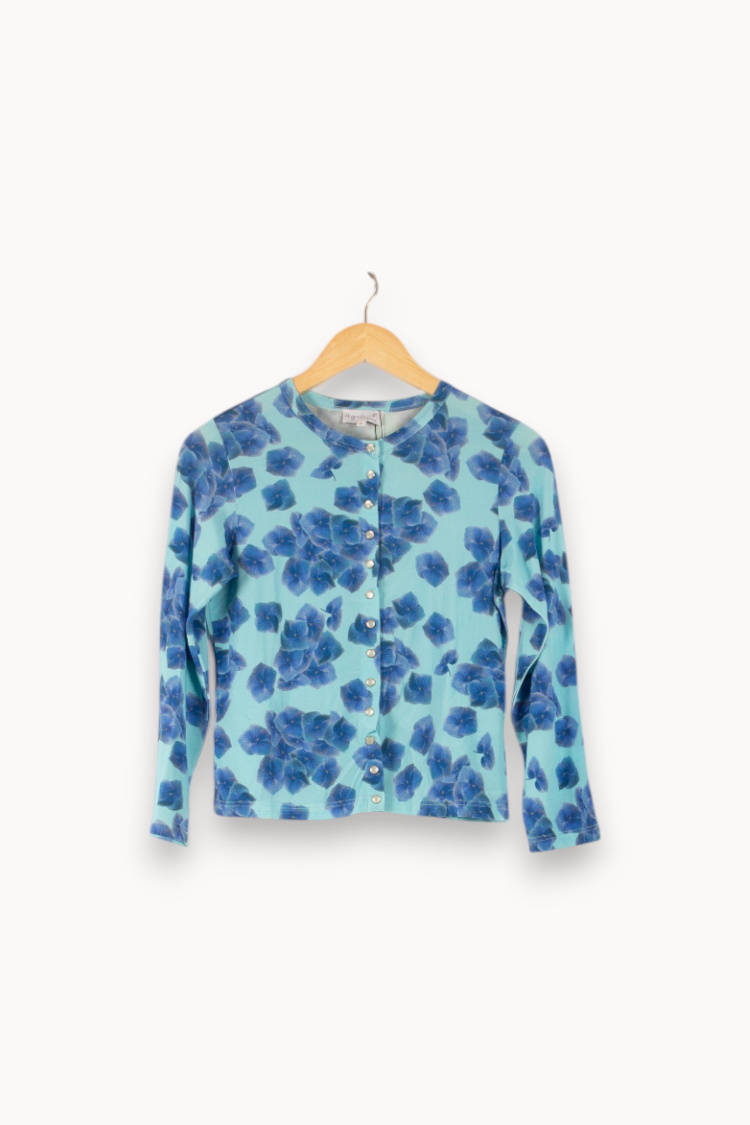 Tommy Badge T-shirt AGNES B. - Seconde Main Blue