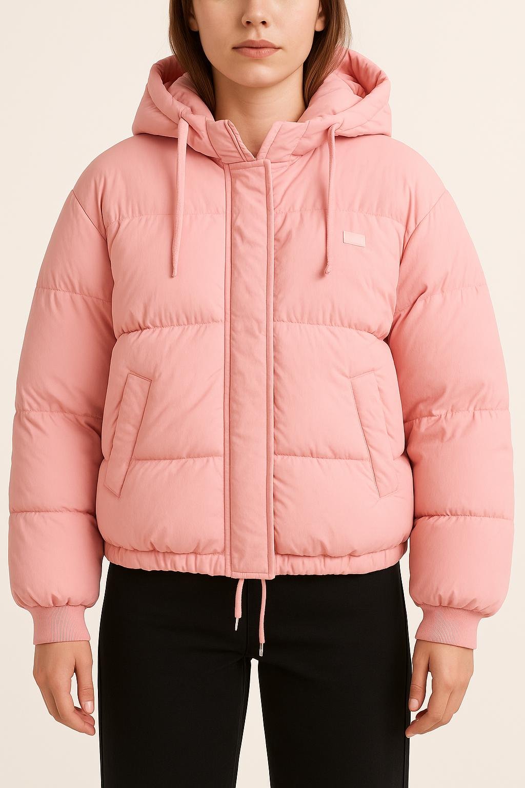 Lightweight quilted padded jacket with high neck LEVI'S - Seconde main Pink