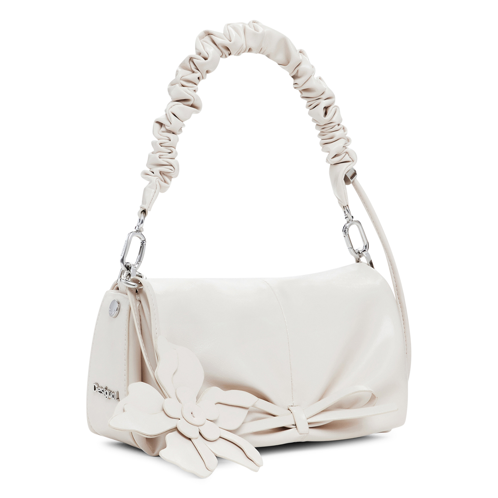 Glänzende Schultertasche DESIGUAL Weiss