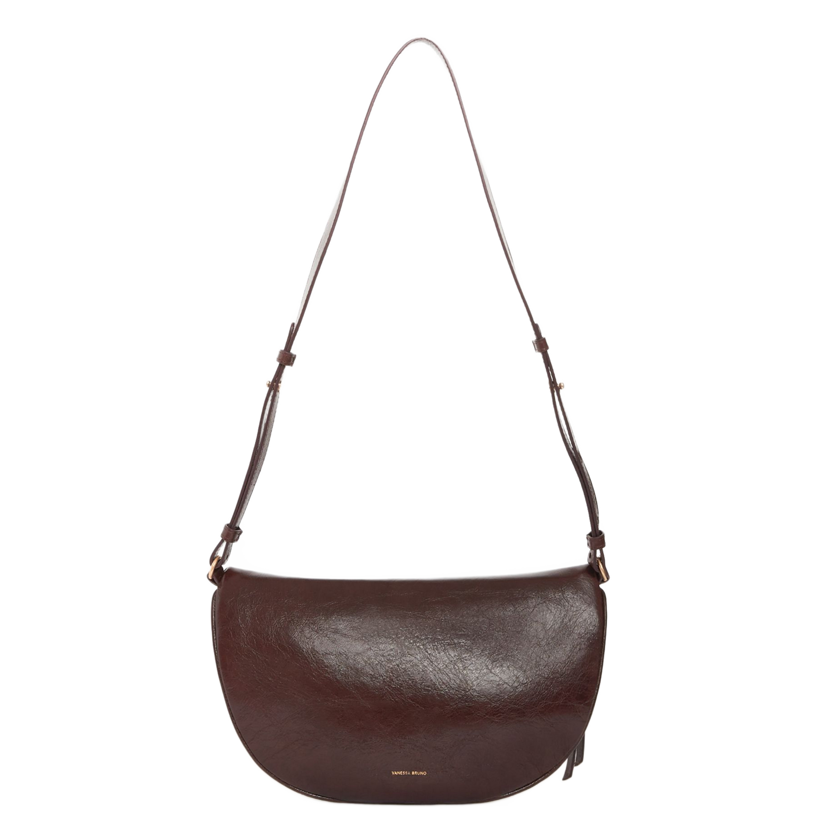 Leren clutch VANESSA BRUNO Bruin