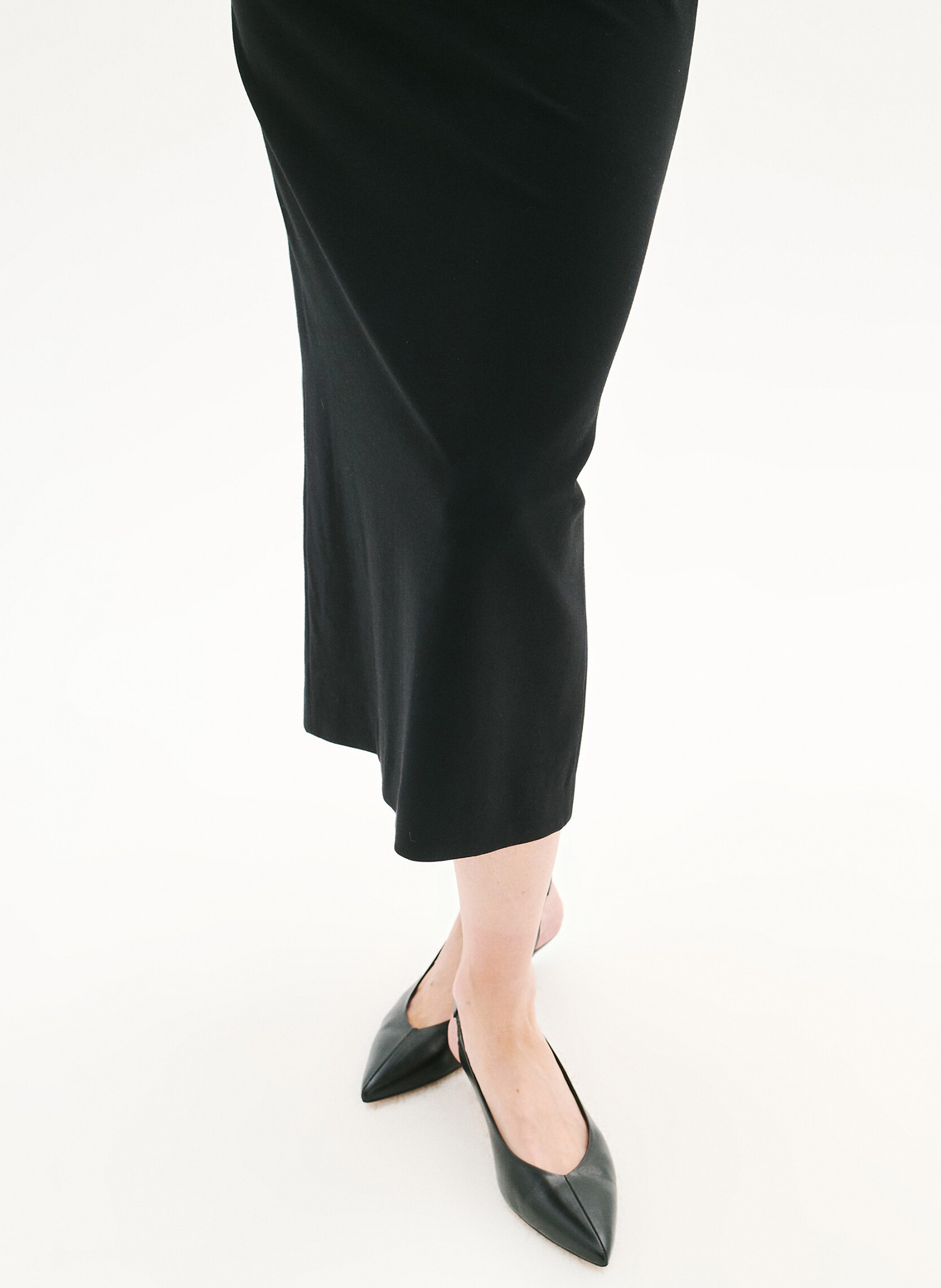 Jupe midi crayon CAROLL Noir