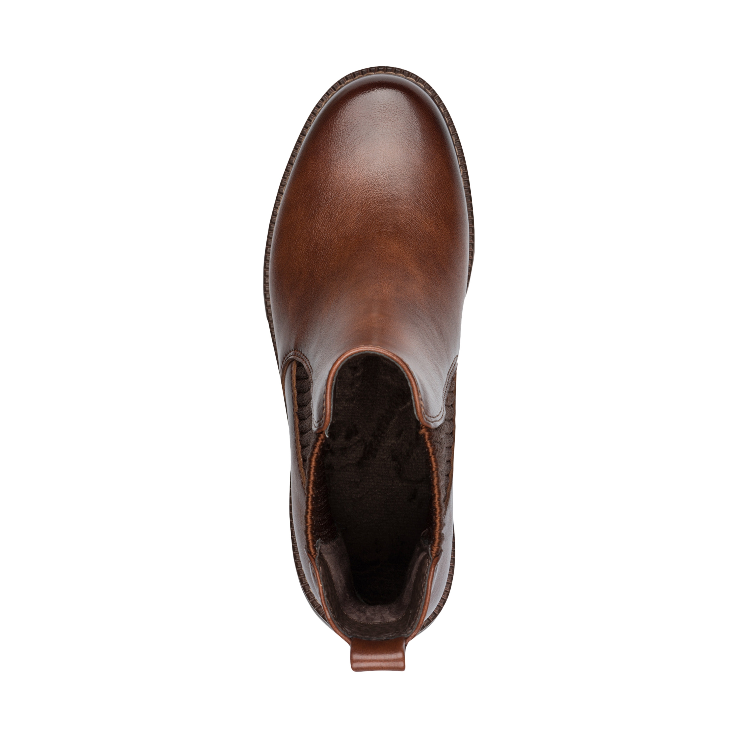 Slip-on booties TAMARIS Brown