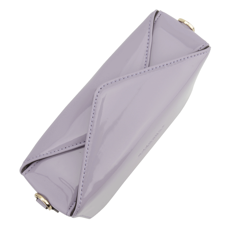 Shoulder bag - synthetic and leather POURCHET Purple