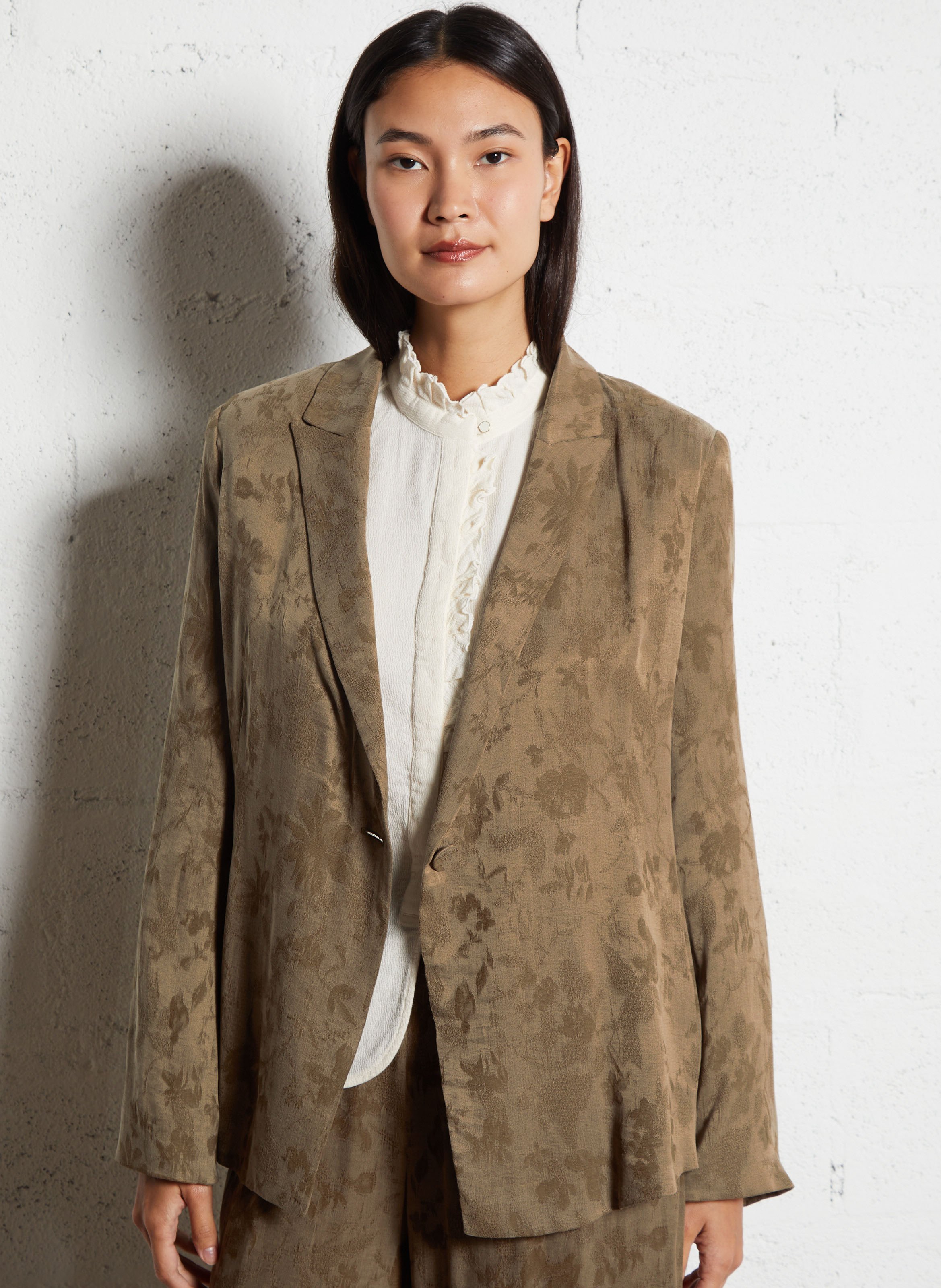 Veste de tailleur fleurie MOMONI Vert