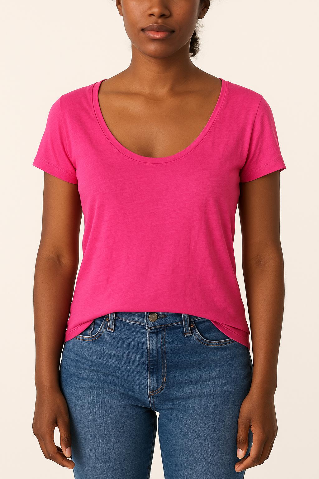 Tommy Badge T-shirt COMPTOIR DES COTONNIERS - Seconde main Pink