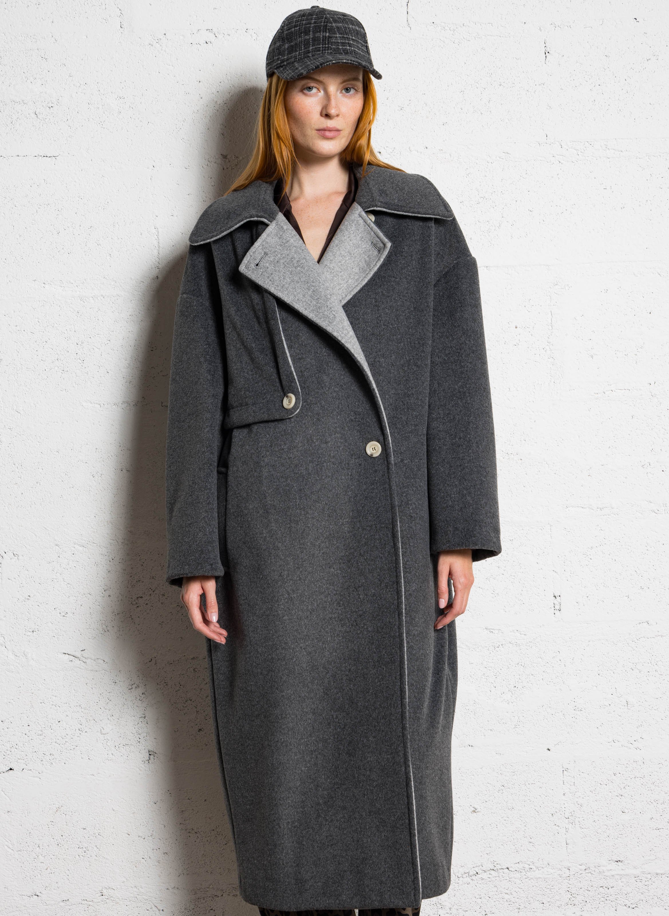 Manteau col classique  IMPERIAL Gris