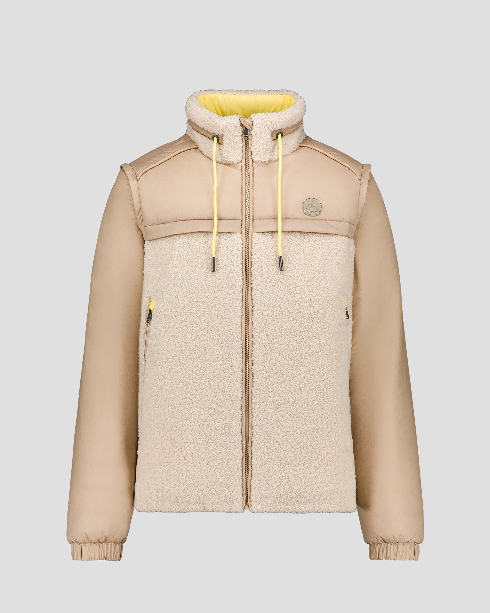 Oleg Sherpa Puffer Coat JOTT White