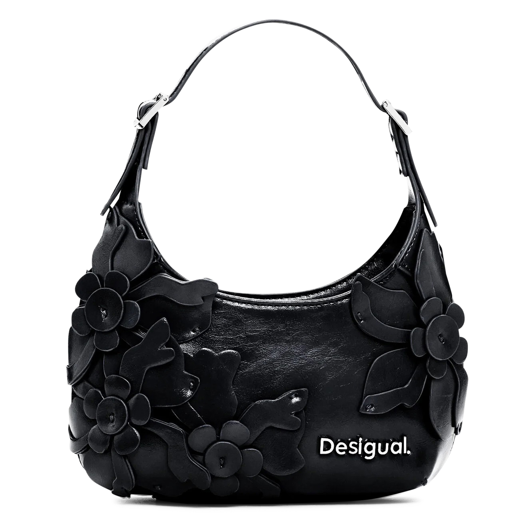 Sac porté épaule effet cuir DESIGUAL Noir