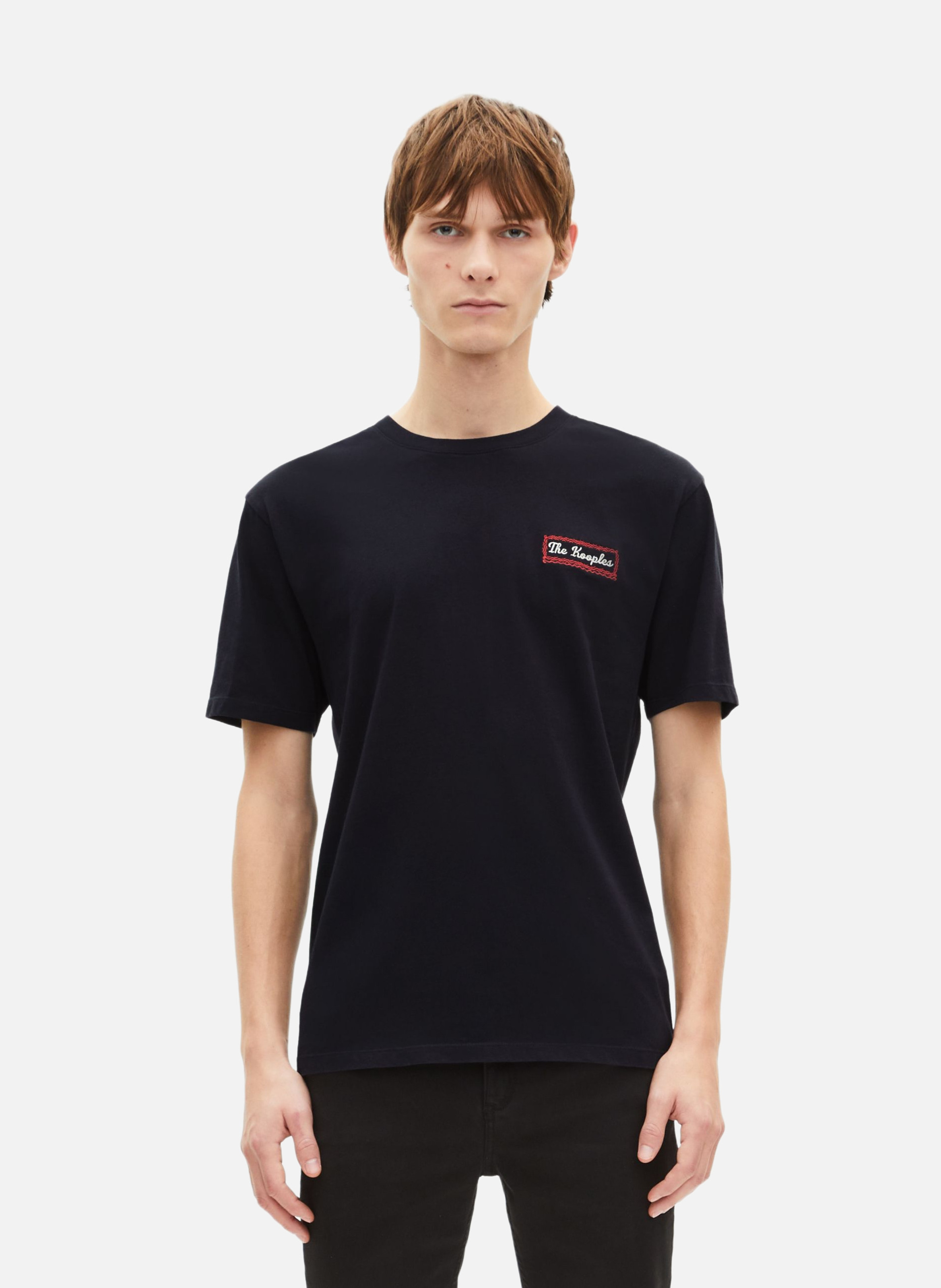 T-shirt with screen printing via prony THE KOOPLES Blue