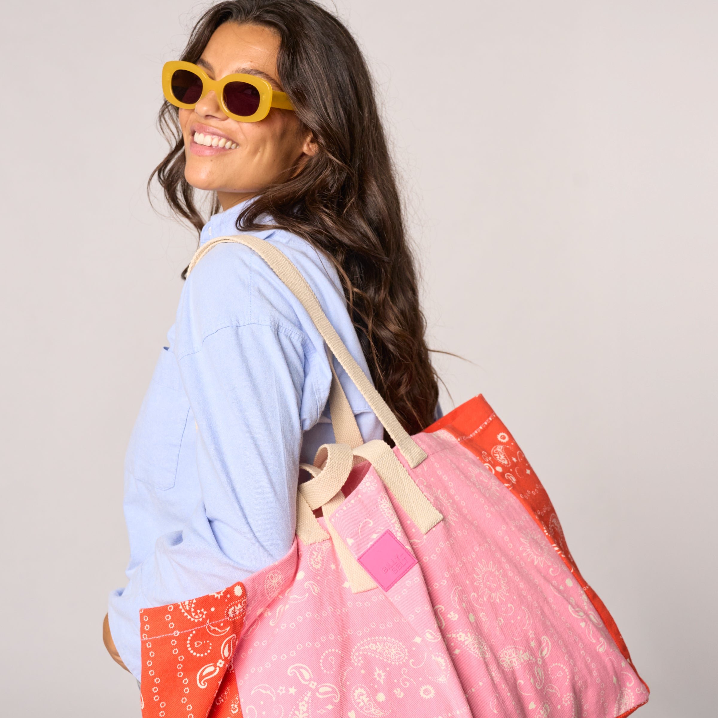 Organic cotton tote bag BILLYBELT Pink