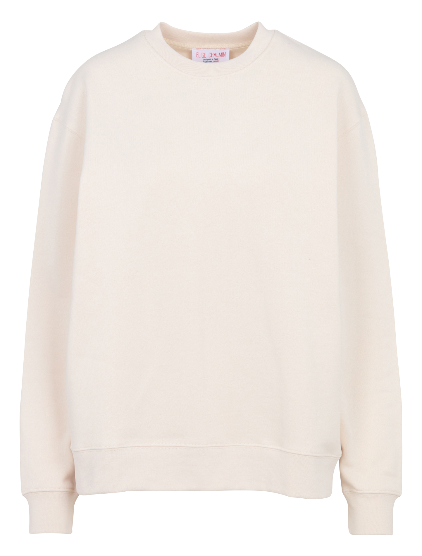 Baumwoll-Sweater mit Rundhalsausschnitt ELISE CHALMIN