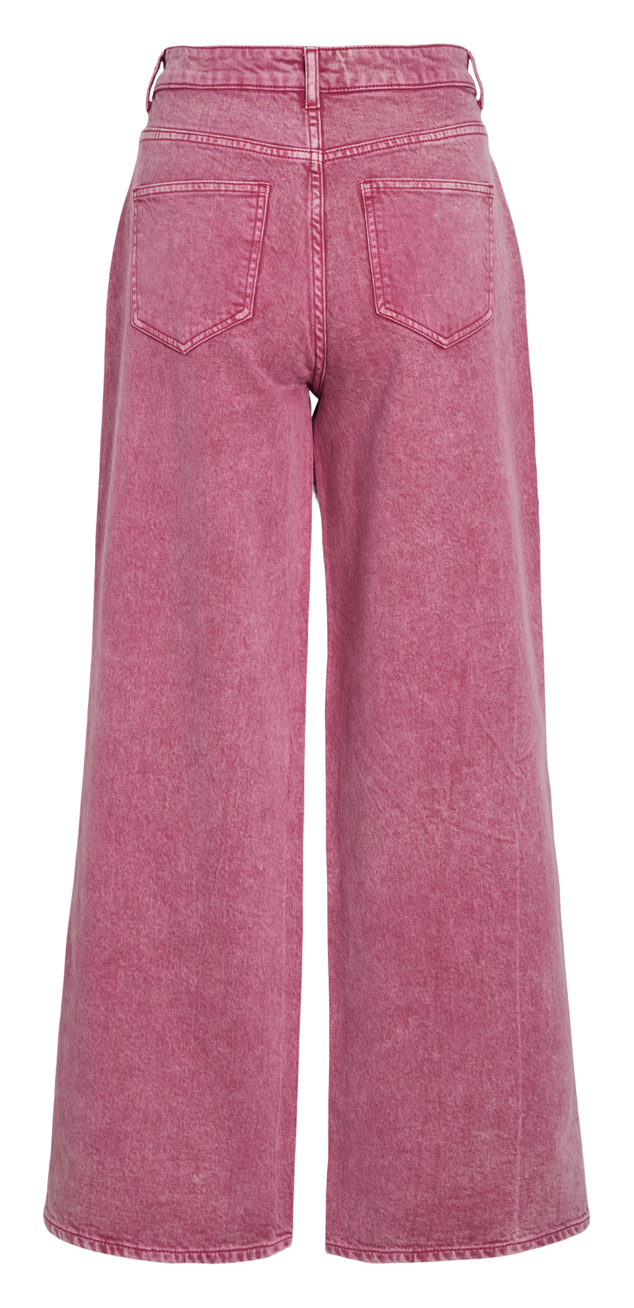 Jean large taille haute en denim uni VILA Rose