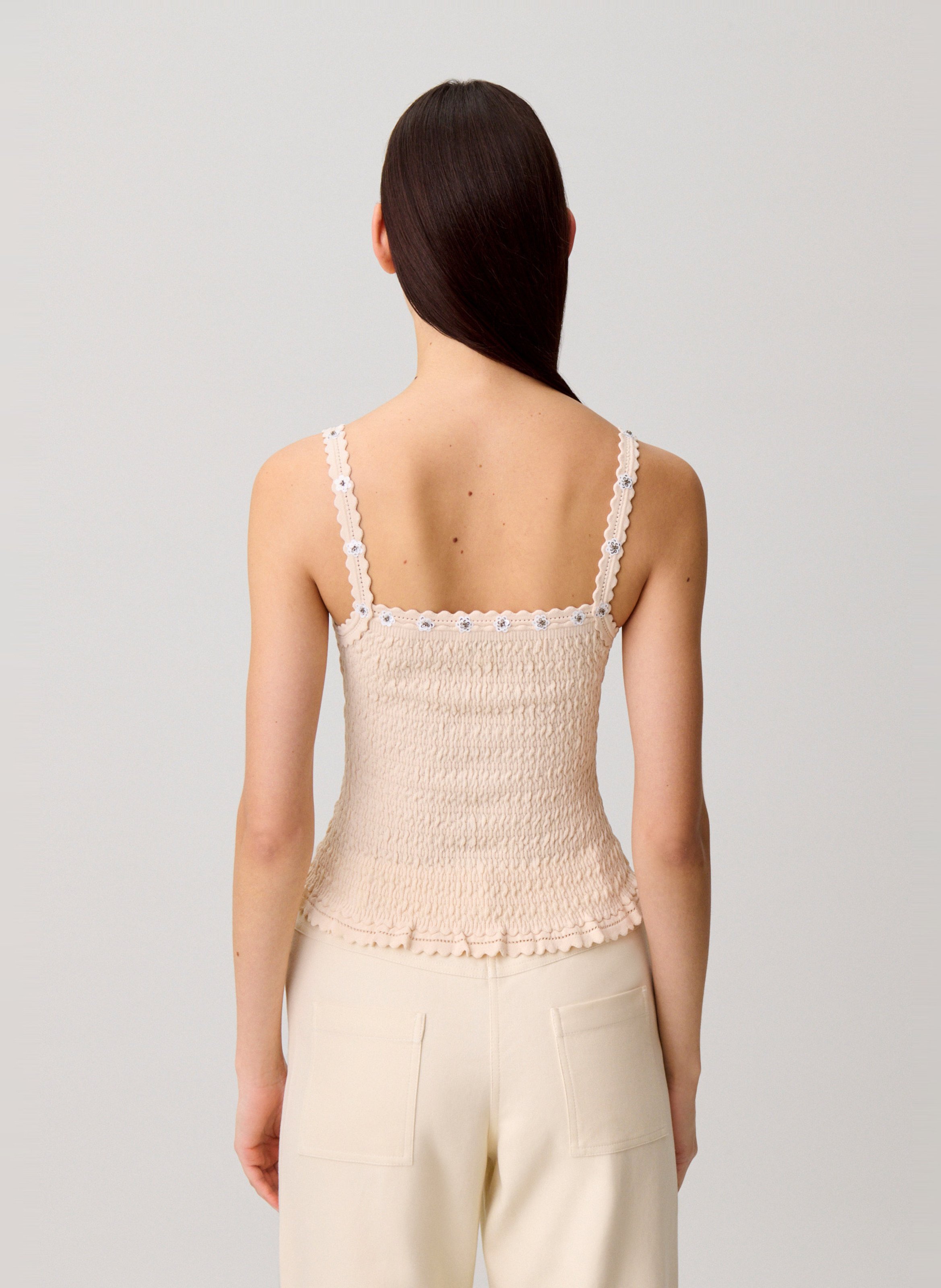 Top ajusté en maille CLAUDIE PIERLOT Jaune