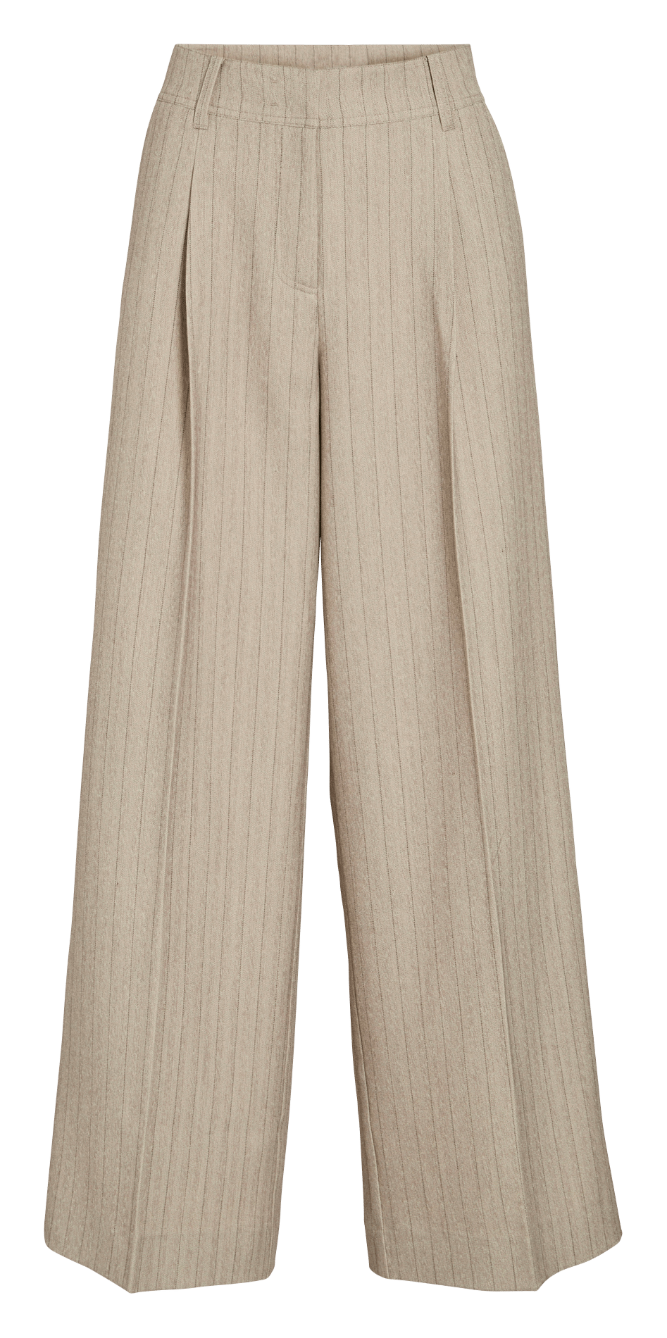 Straight striped trousers  ROUGE EDIT Beige
