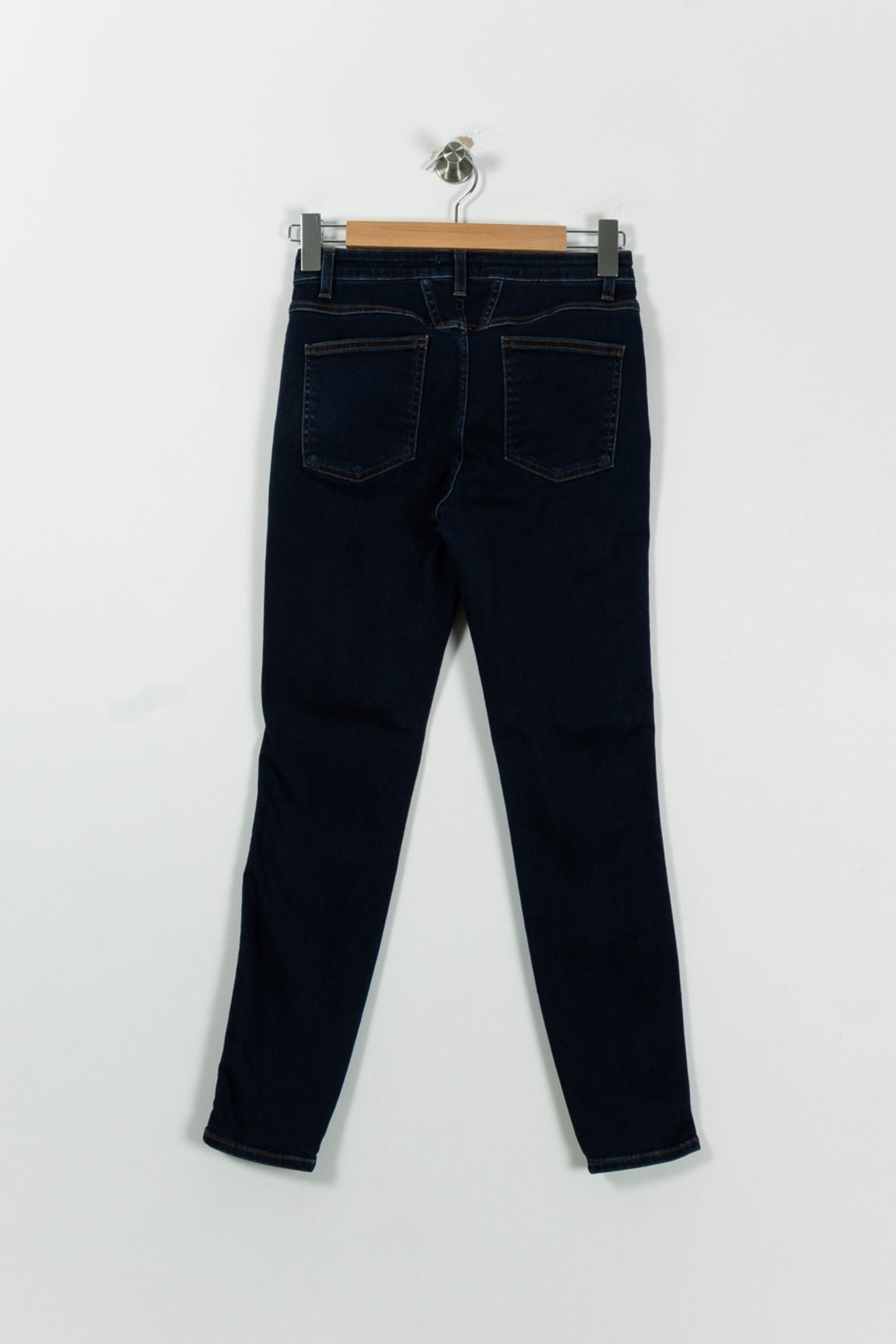 Cropped slim jeans with studs CLOSED - Seconde Main Blue