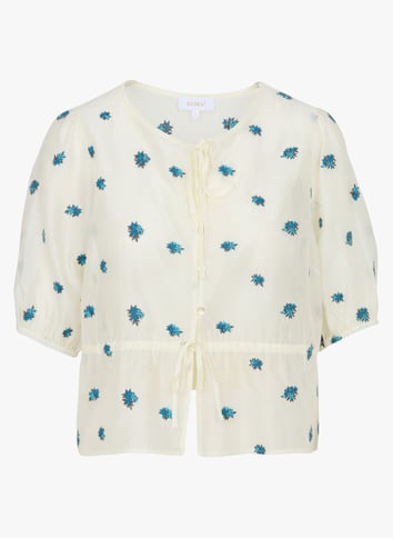 Chemisier Rétro Dentelle NINON Différents Coloris - Les Hauts/Blouses Chemisier Rétro Dentelle NINON Différents Coloris - Les Hauts/Blouses