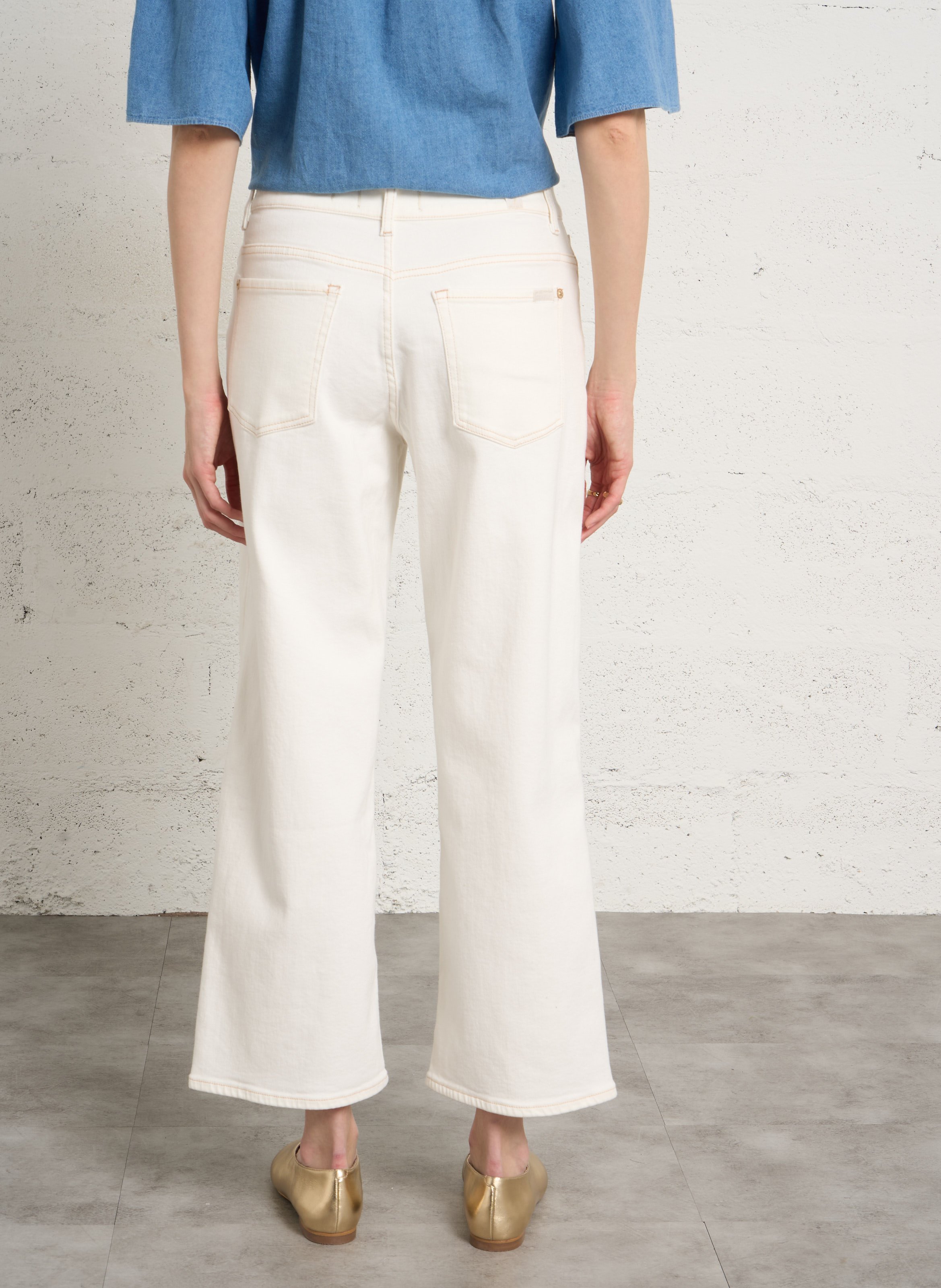 Chinohose aus Baumwoll-Mix 7 FOR ALL MANKIND Weiss