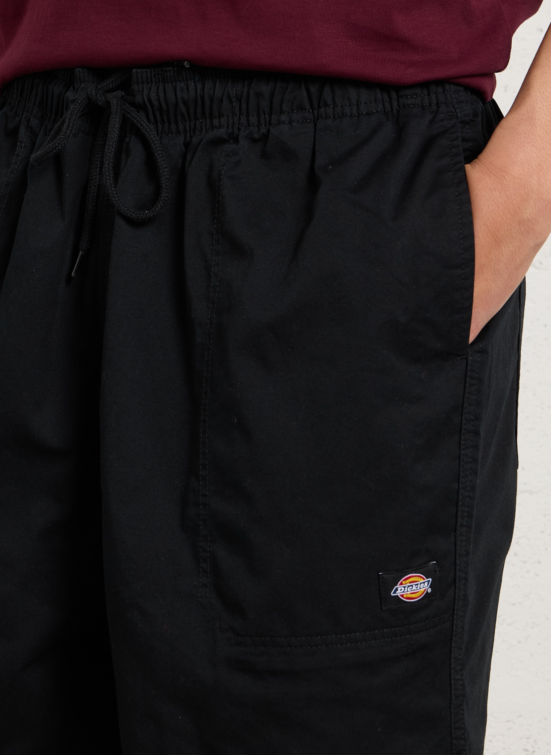 Gerade geschnittene Baumwollshorts DICKIES Schwarz