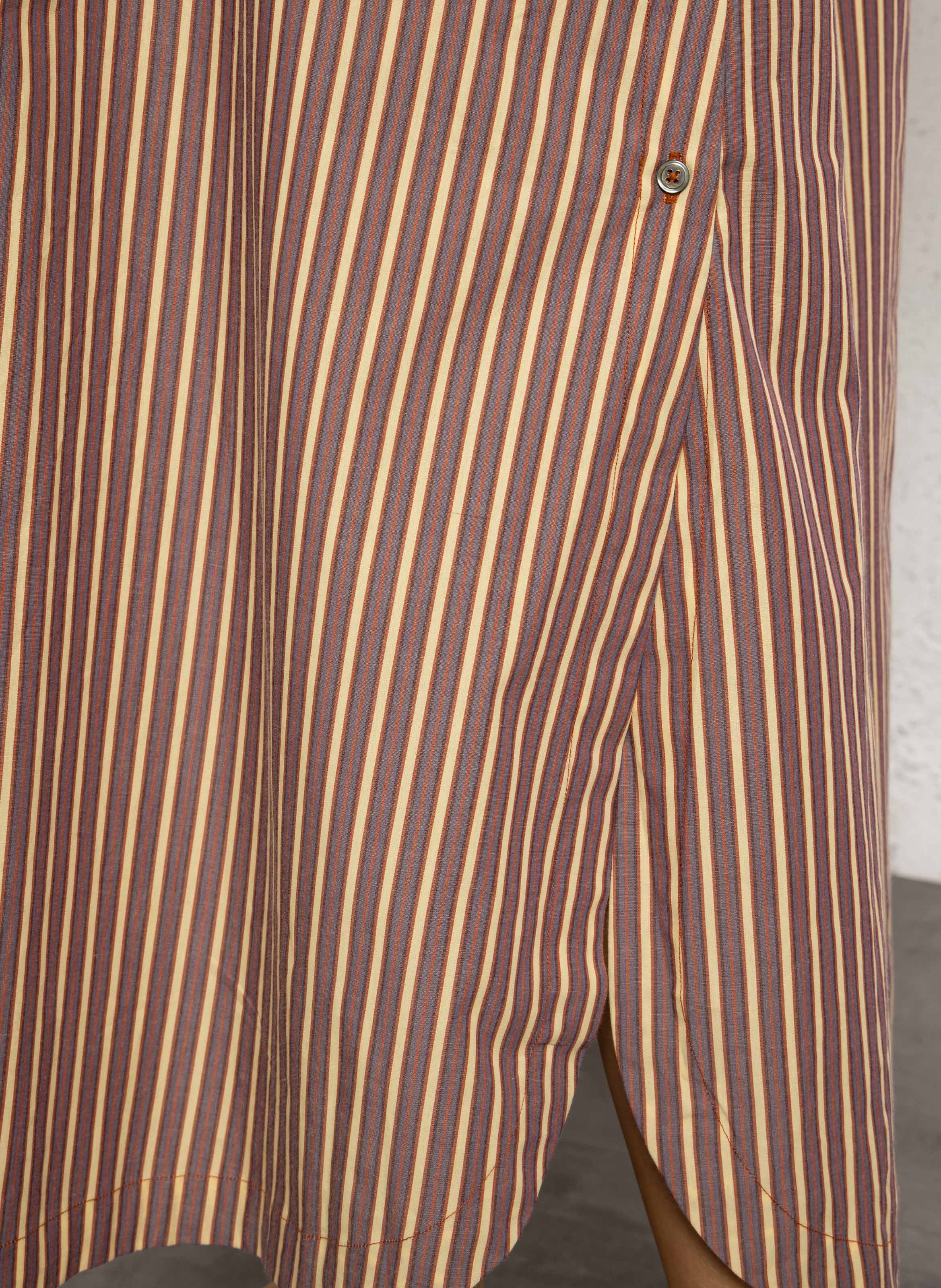 Robe longue ample en coton MOISMONT Prune