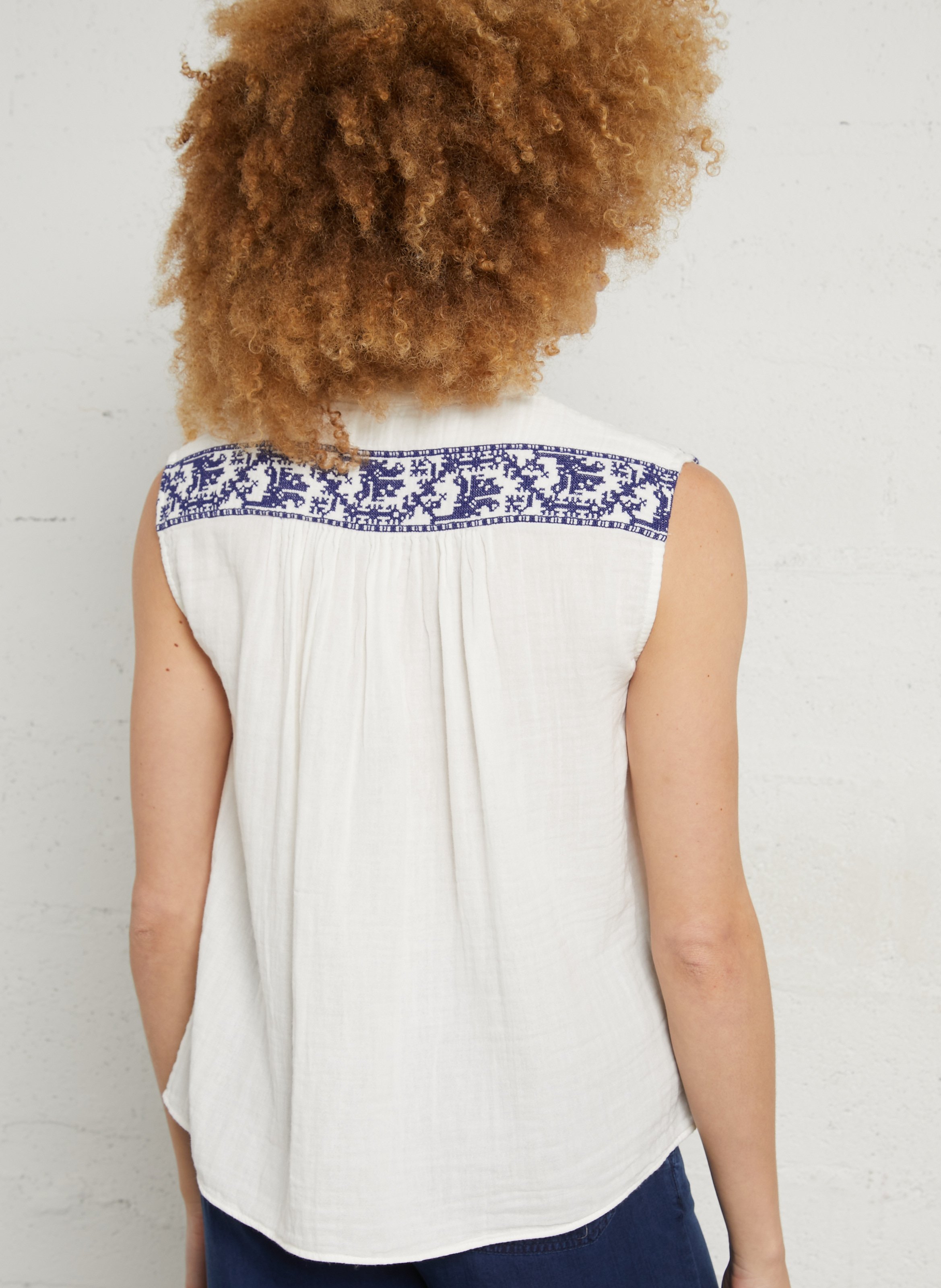 Oversized round-neck top SUD EXPRESS Blue