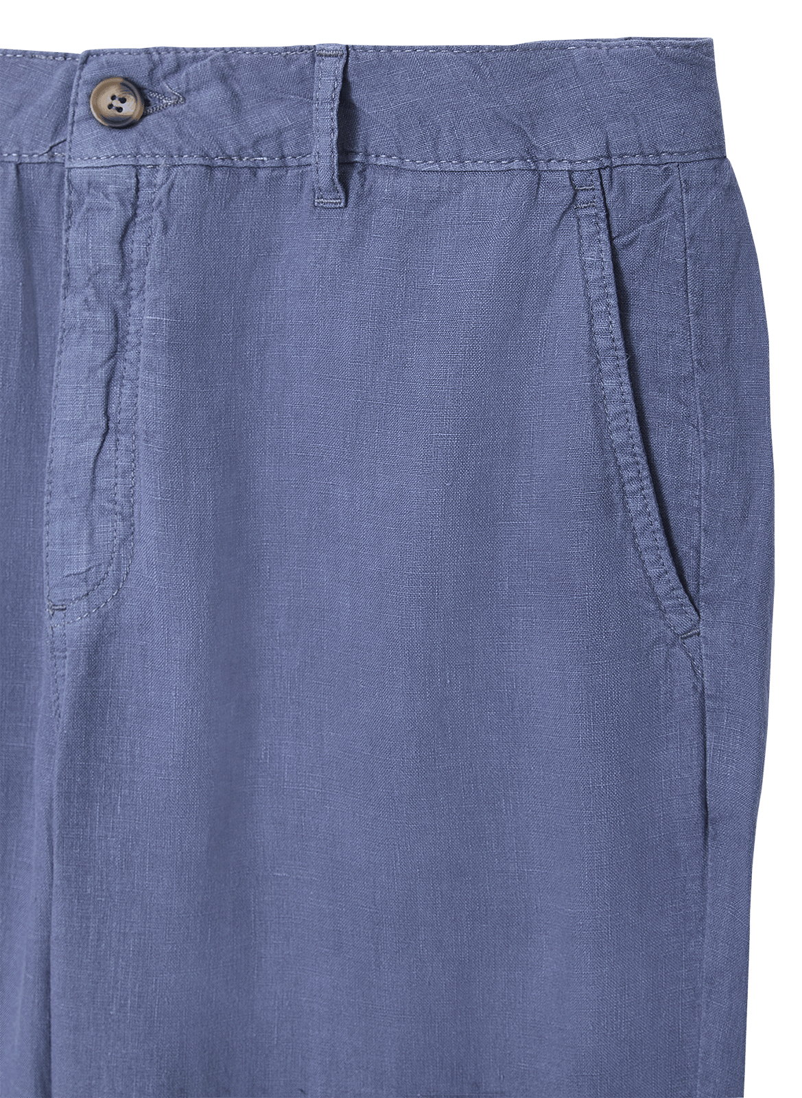 Pantalon droit en lin CHEVIGNON Bleu