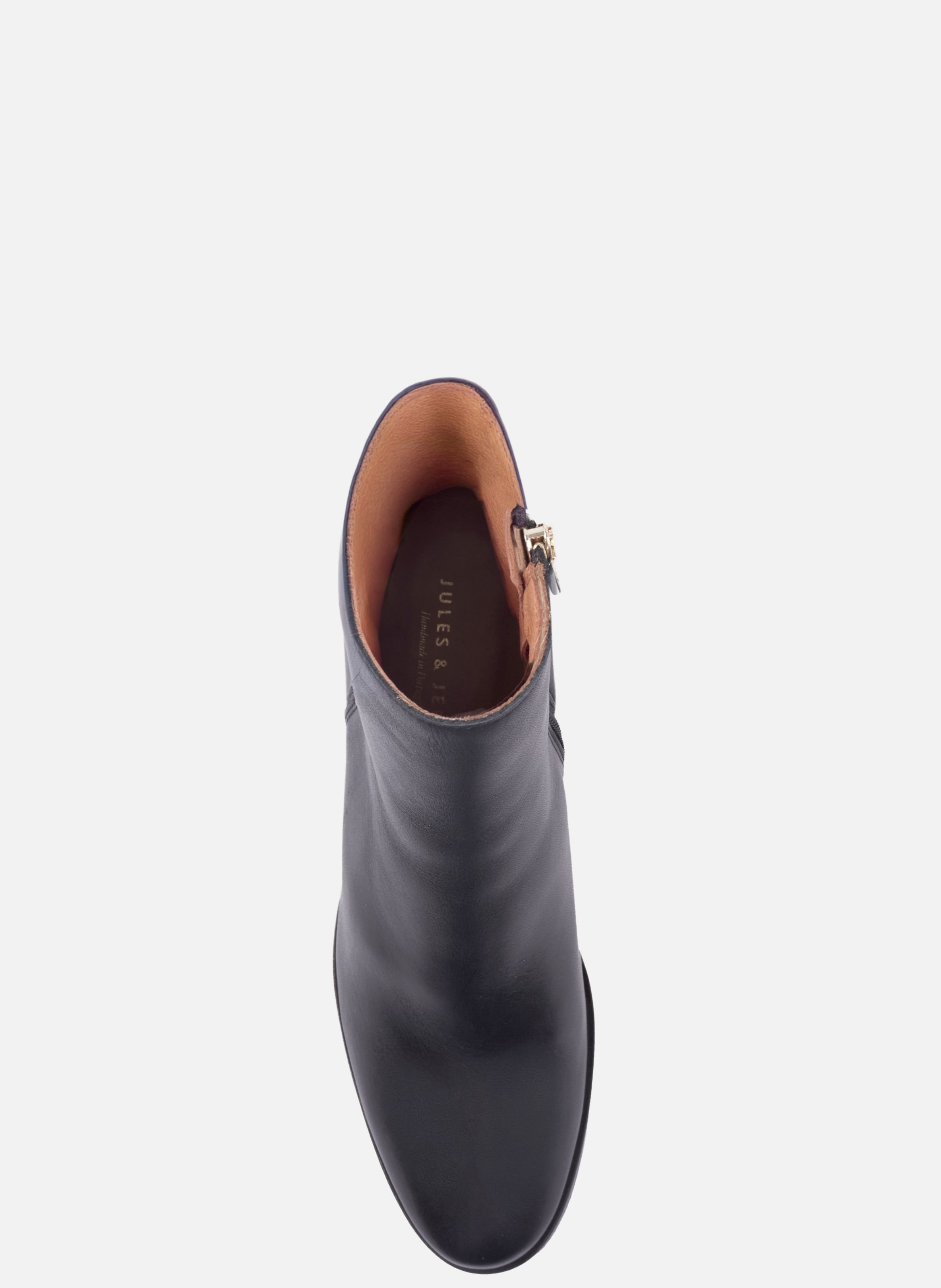 Bottines bijoux talon zélie cuir JULES & JENN Black