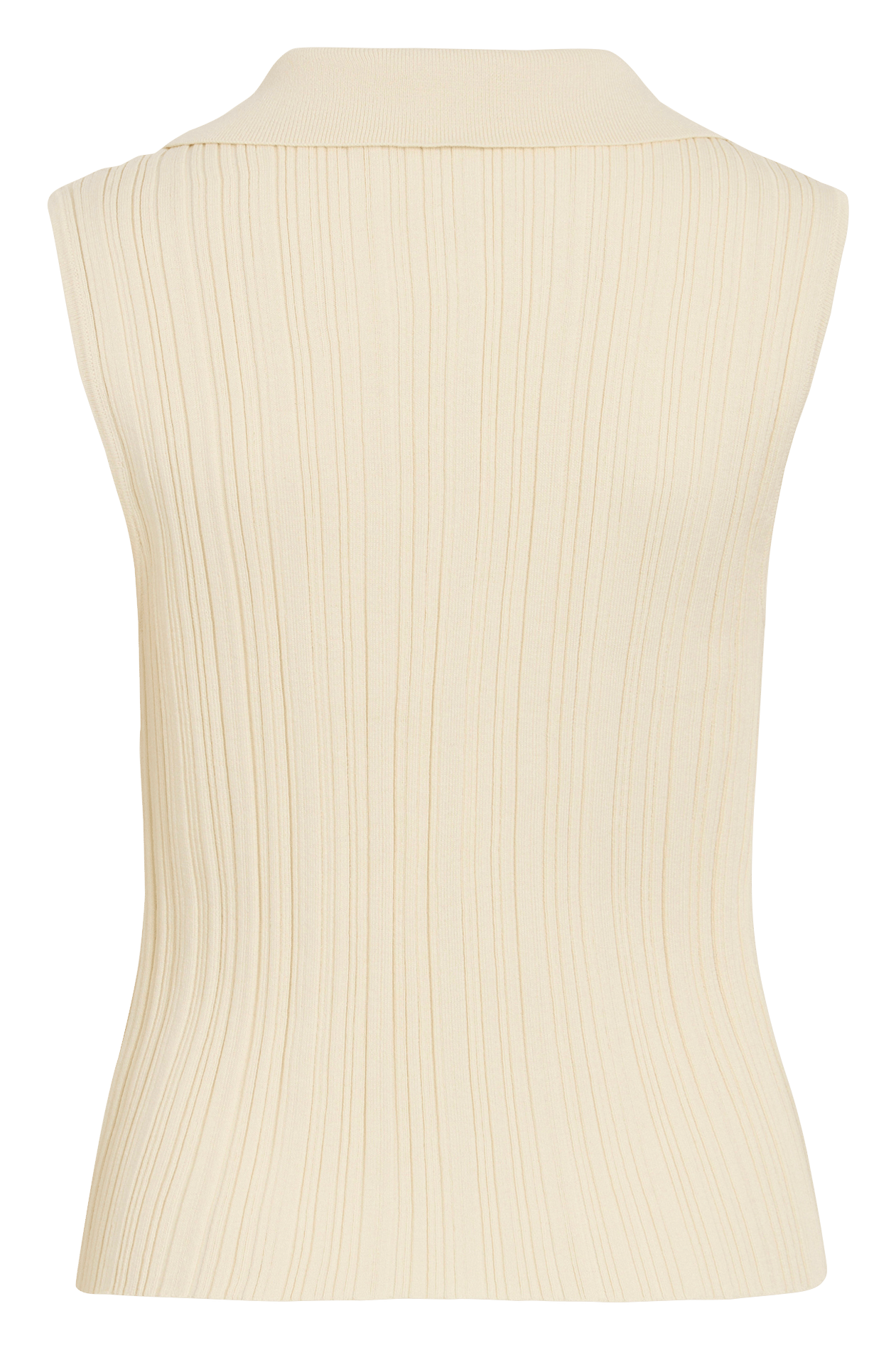Buttoned V-neck top VILA Beige