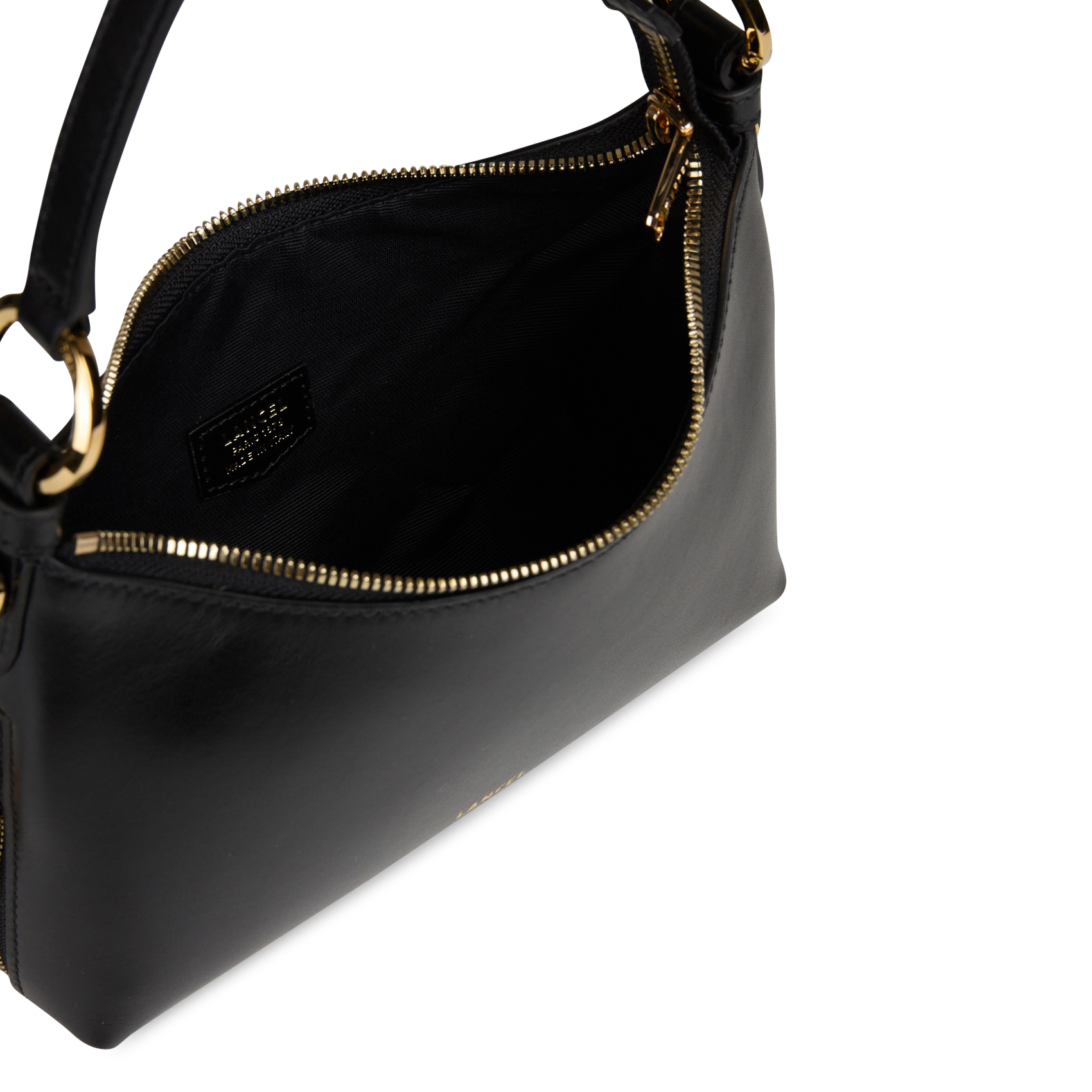 Leather hobo bag LANCEL Black