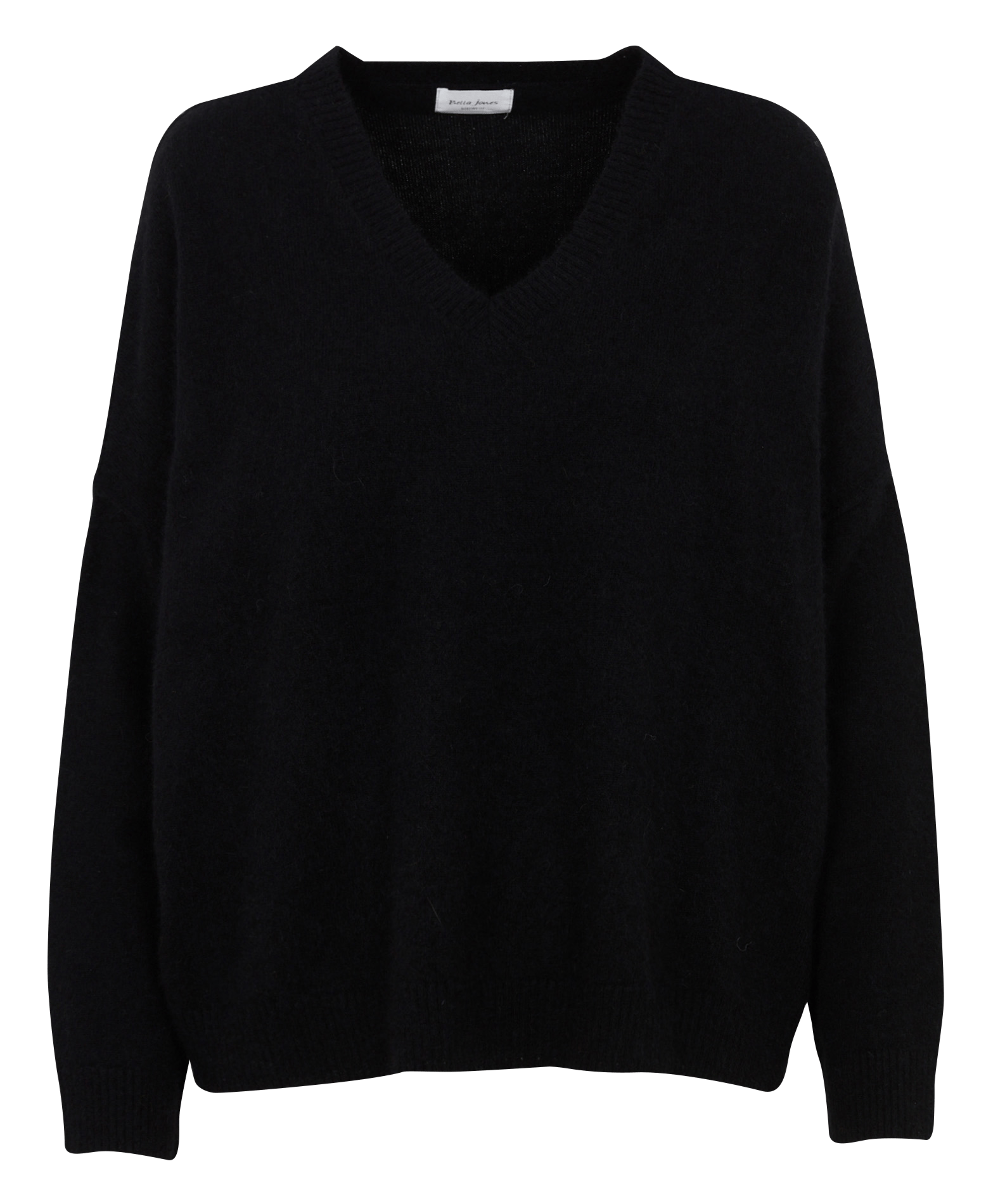 Maglione scollo a V in misto lana BELLA JONES Nero