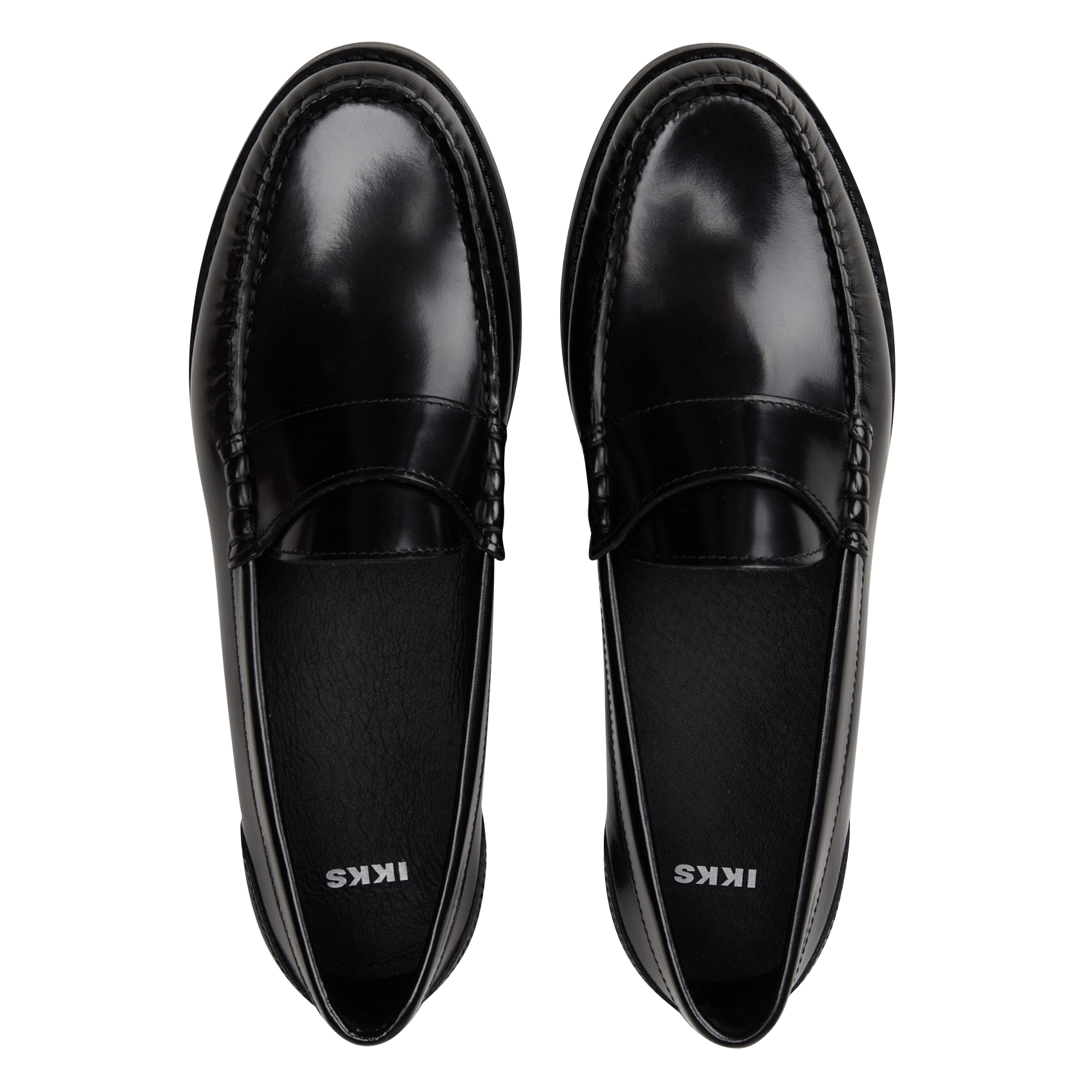 Leather loafers IKKS Black