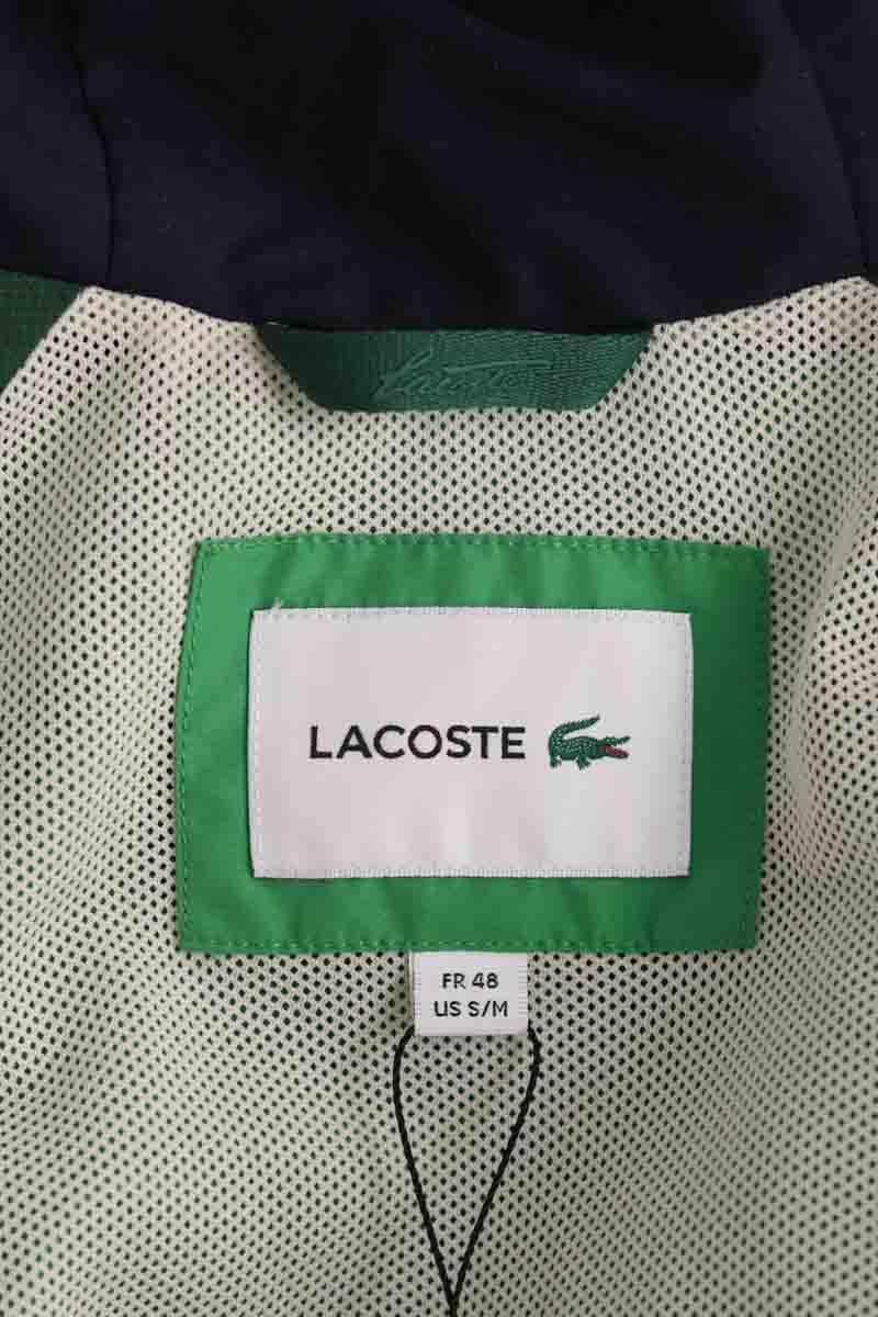 Regular-fit organic cotton jacket with sherpa collar LACOSTE - SECONDE MAIN Blue