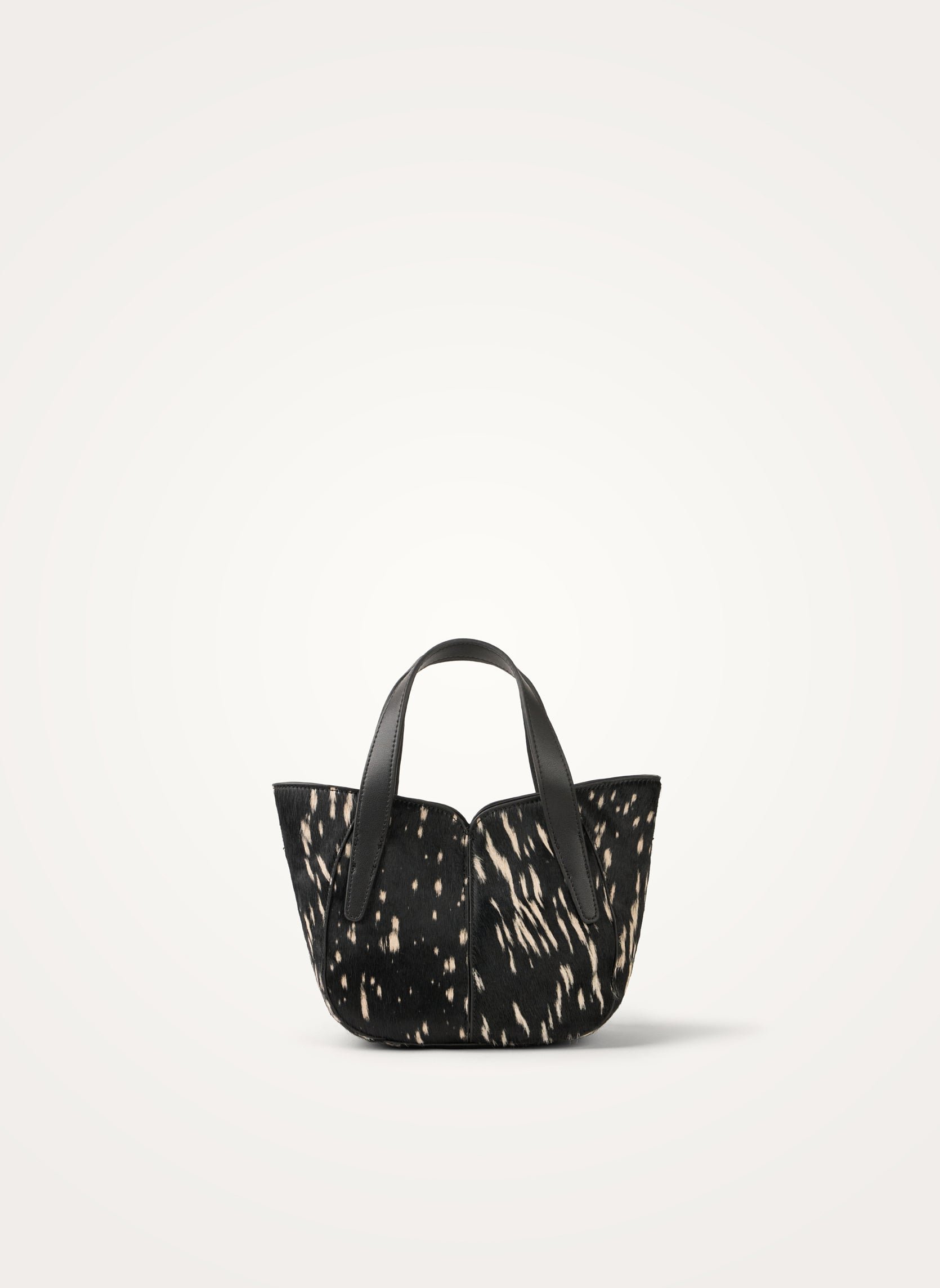 Handbag with handles and shoulder strap VANESSA WU Black