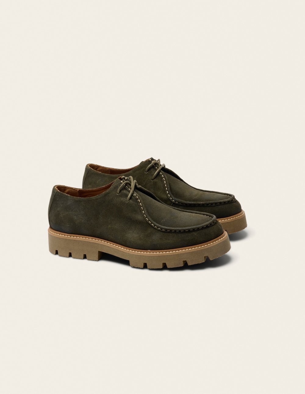 Derby shoes ODAJE Khaki