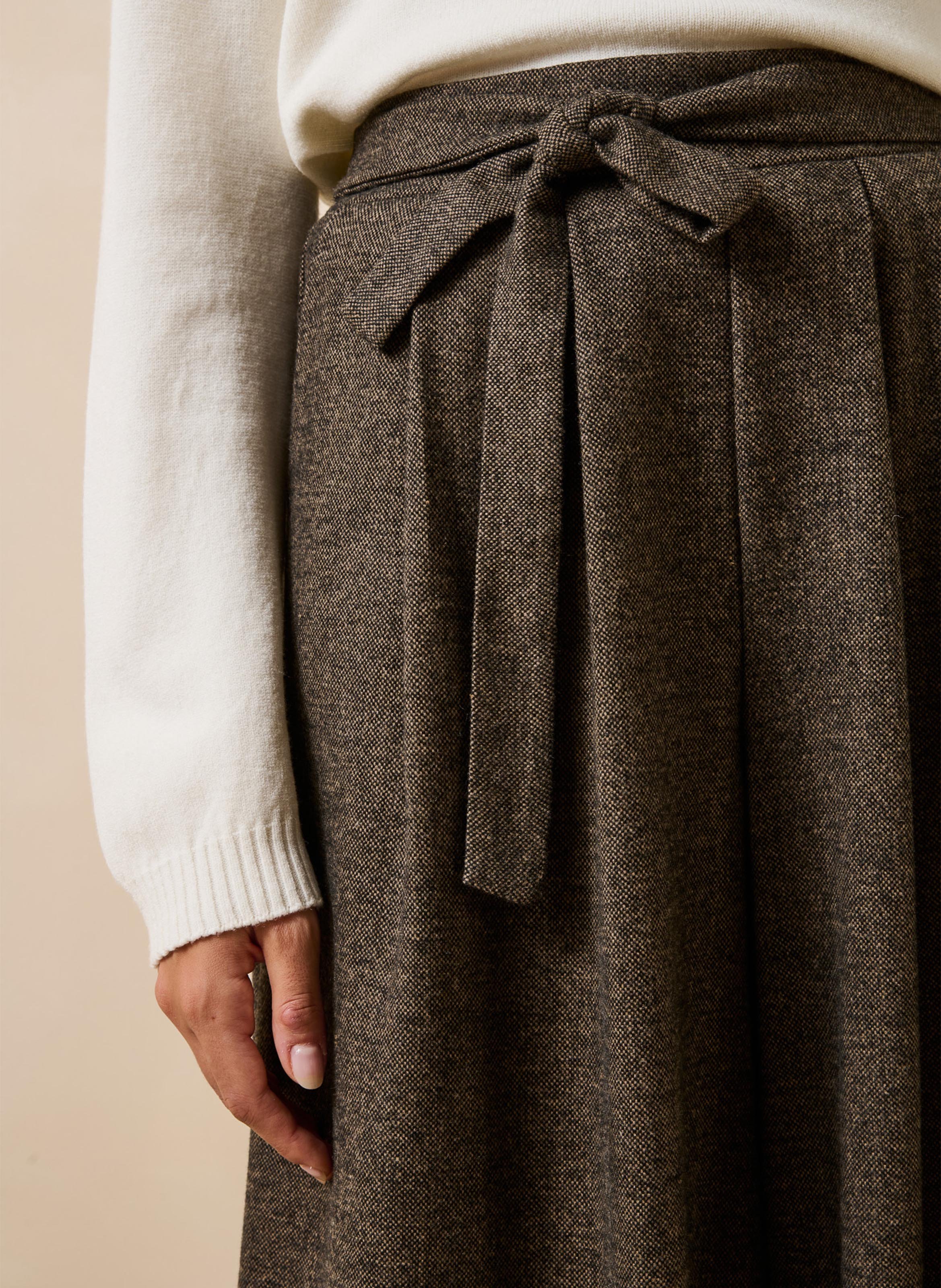 Tweed culottebroek LA FEE MARABOUTEE Bruin