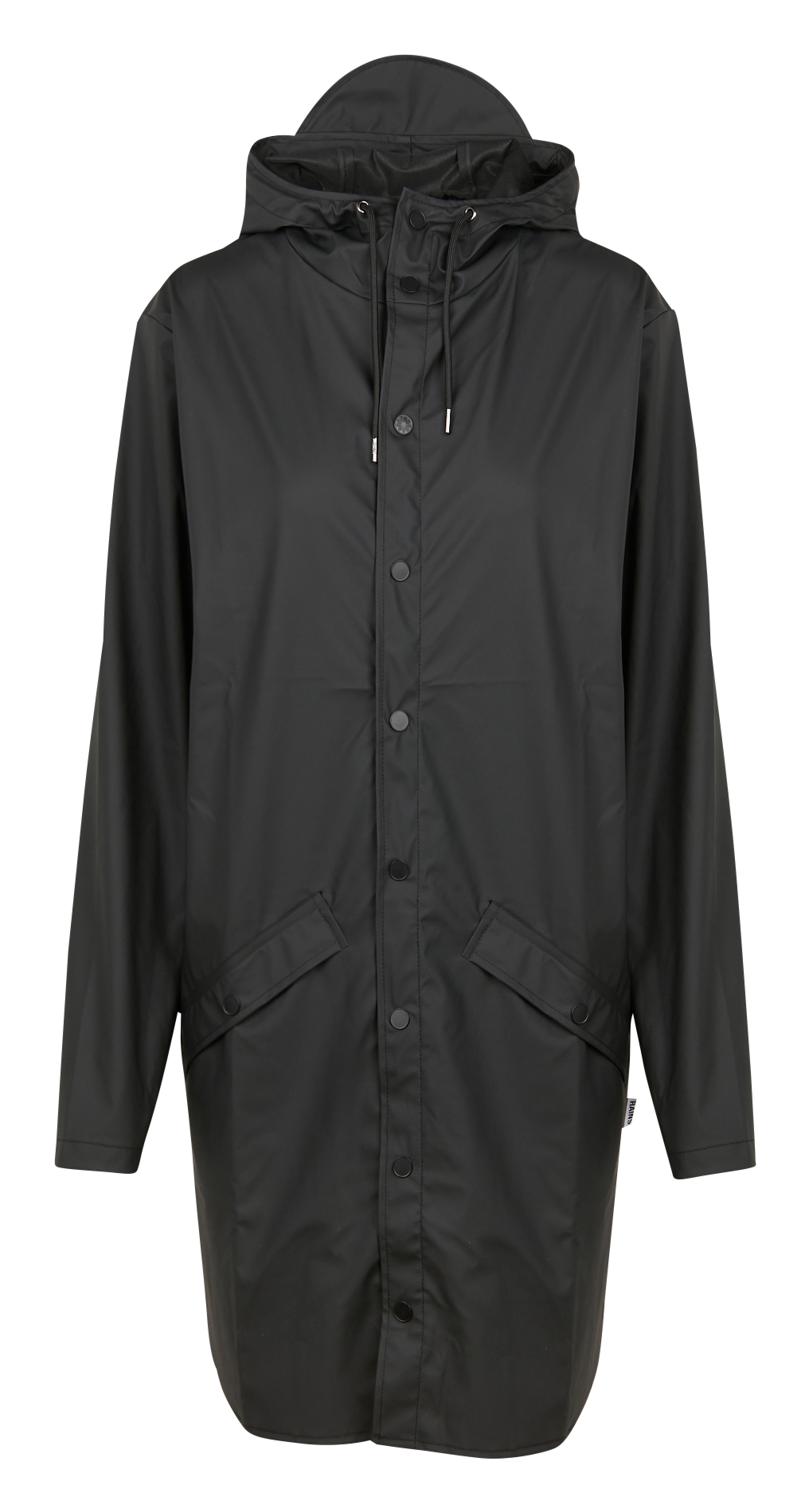 Hooded waterproof windcheater RAINS Black