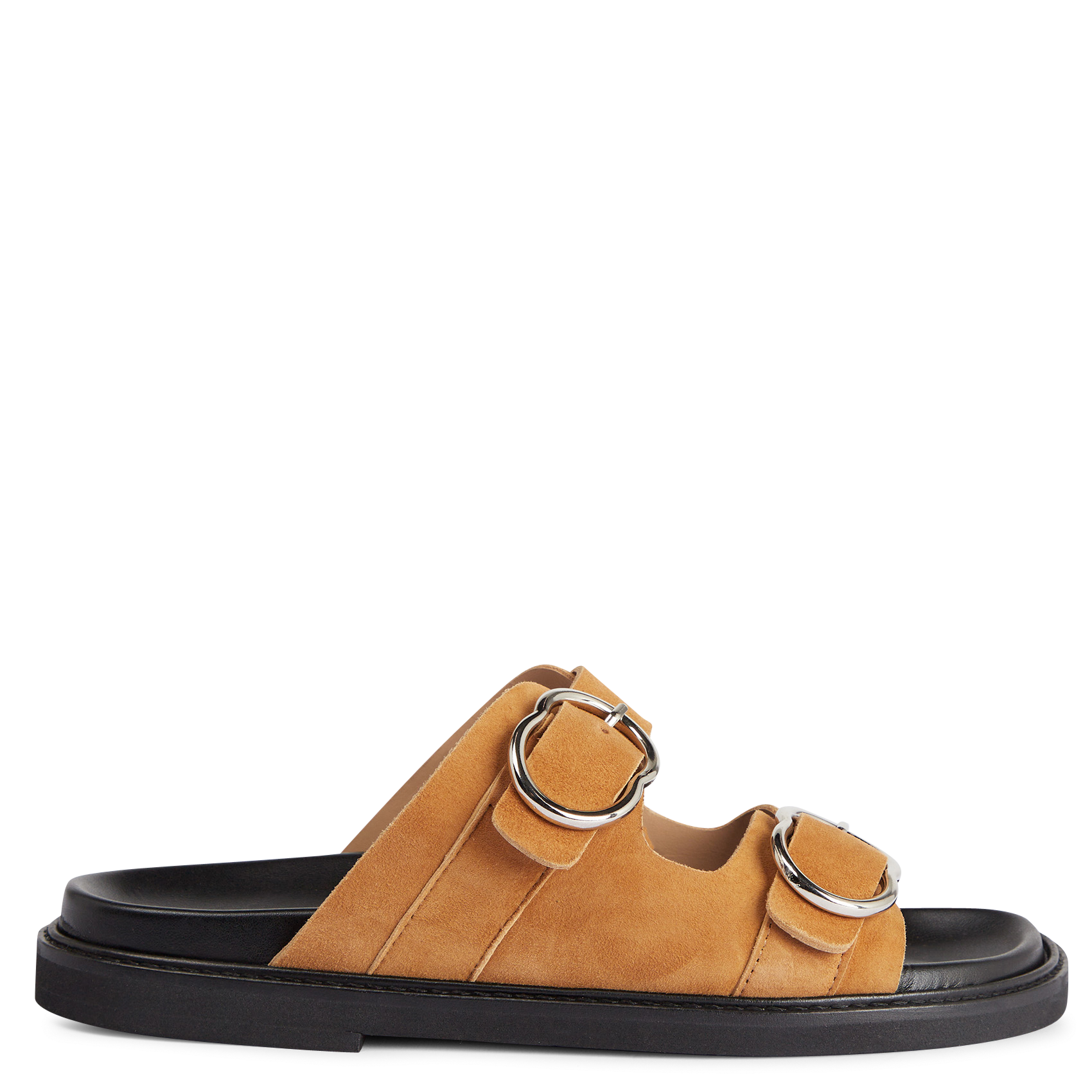 High sandals with block heel ANAKI Beige