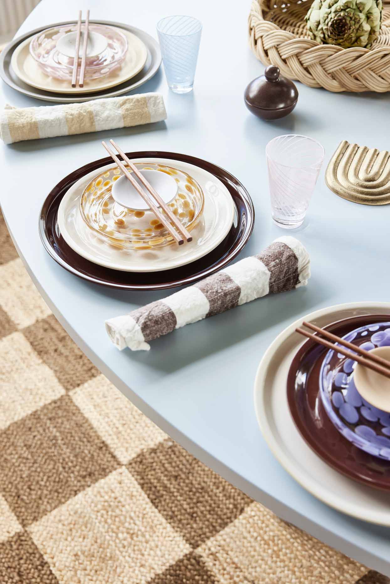 Dessert plate in glass OYOY LIVING DESIGN Brown