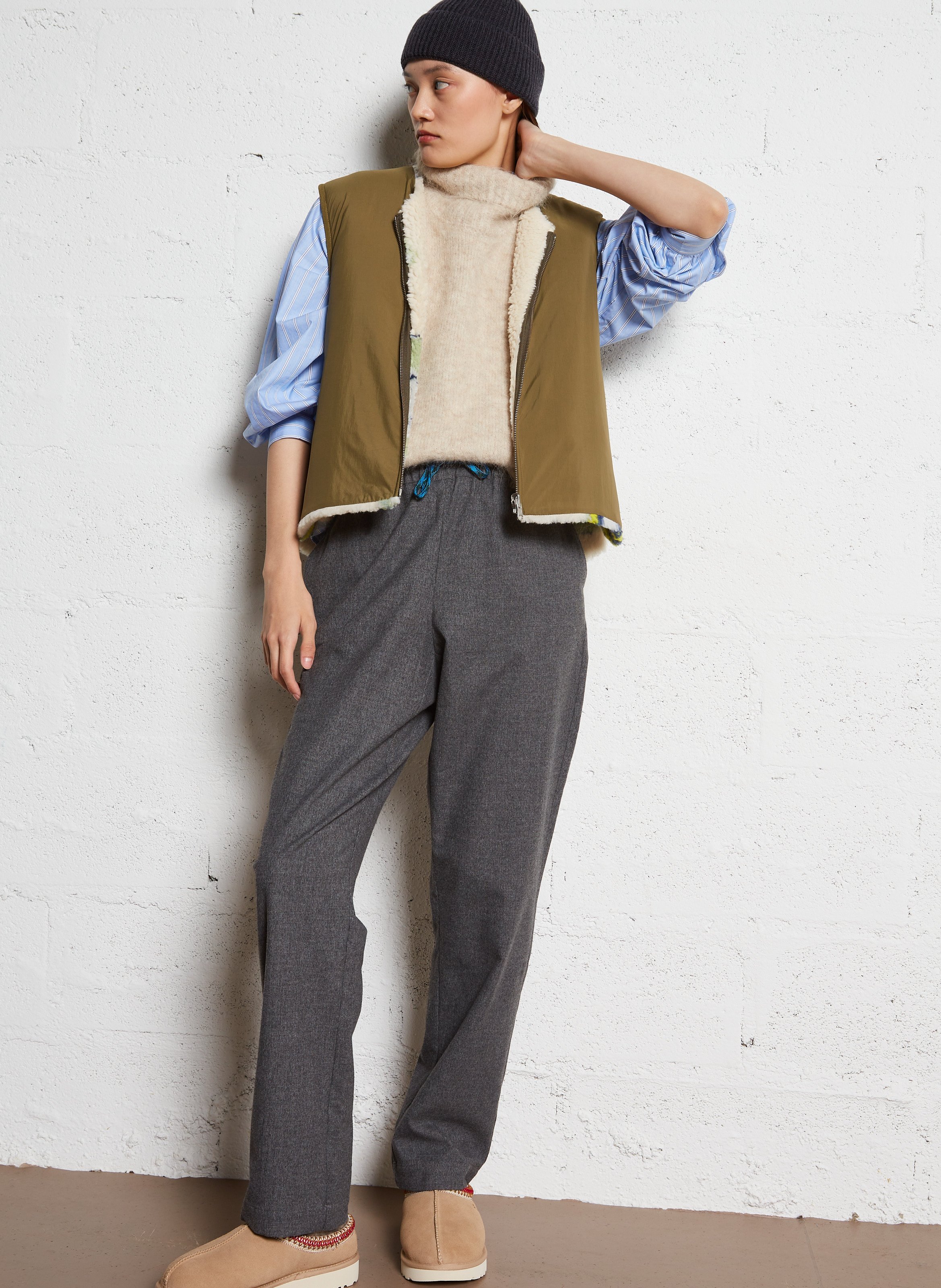 Chaussons Tasman en cuir UGG Beige