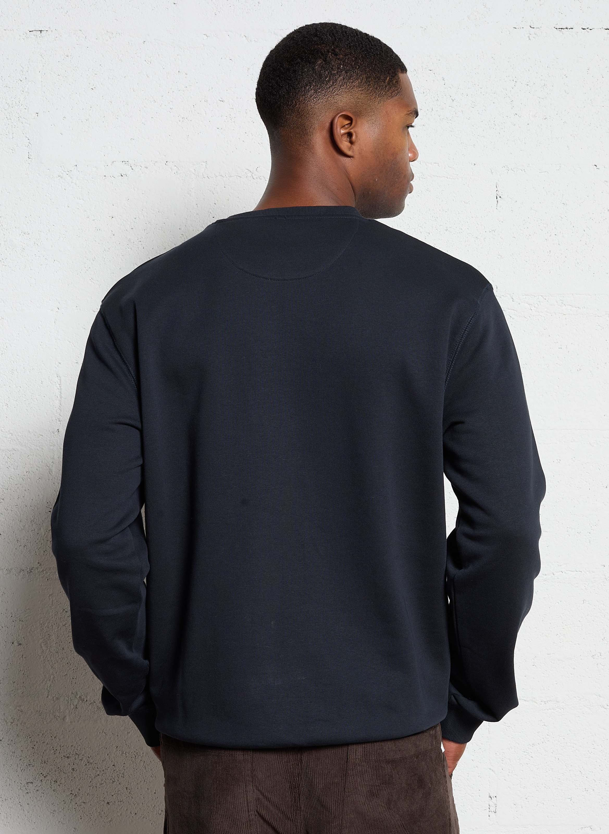 Rundhals-Sweatshirt aus Bio-Baumwolle, Slim Fit FARAH Blau