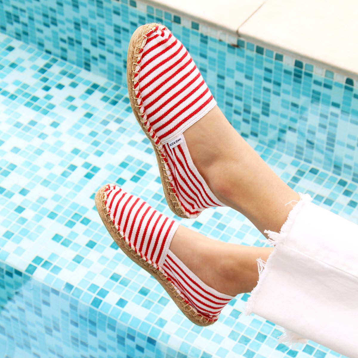 Cotton canvas espadrilles JULES & JENN Red