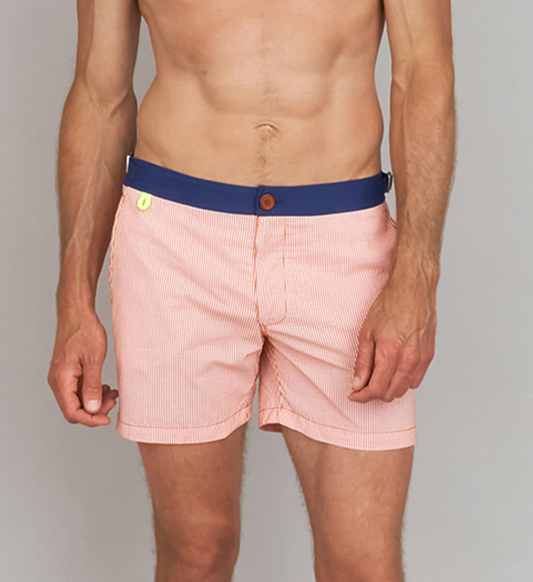 Swim shorts - seersucker GILI'S Orange